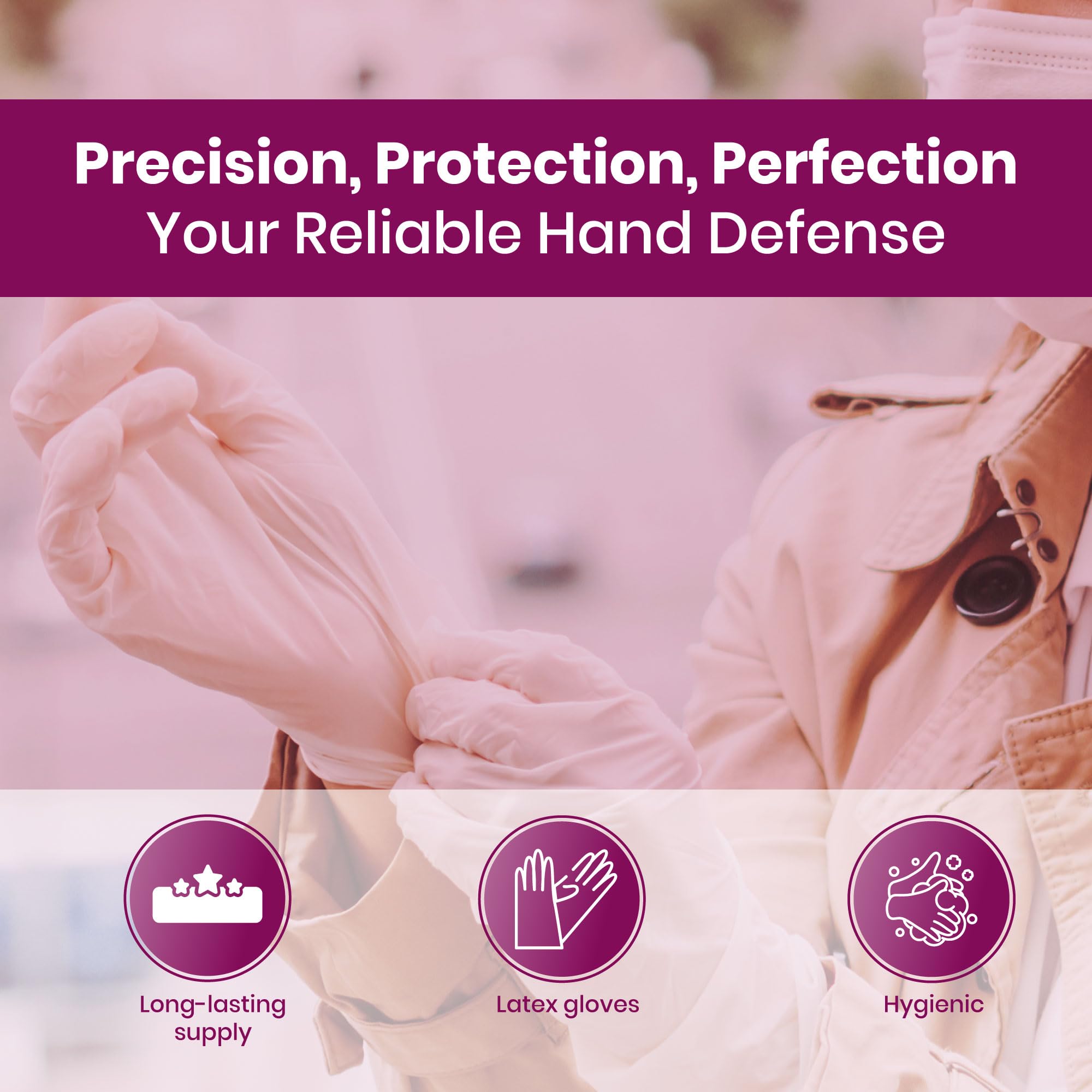 Aaka Scientific Inc. Cansoft Latex Gloves Powder Free Medium (Pack of 1) (Medium).