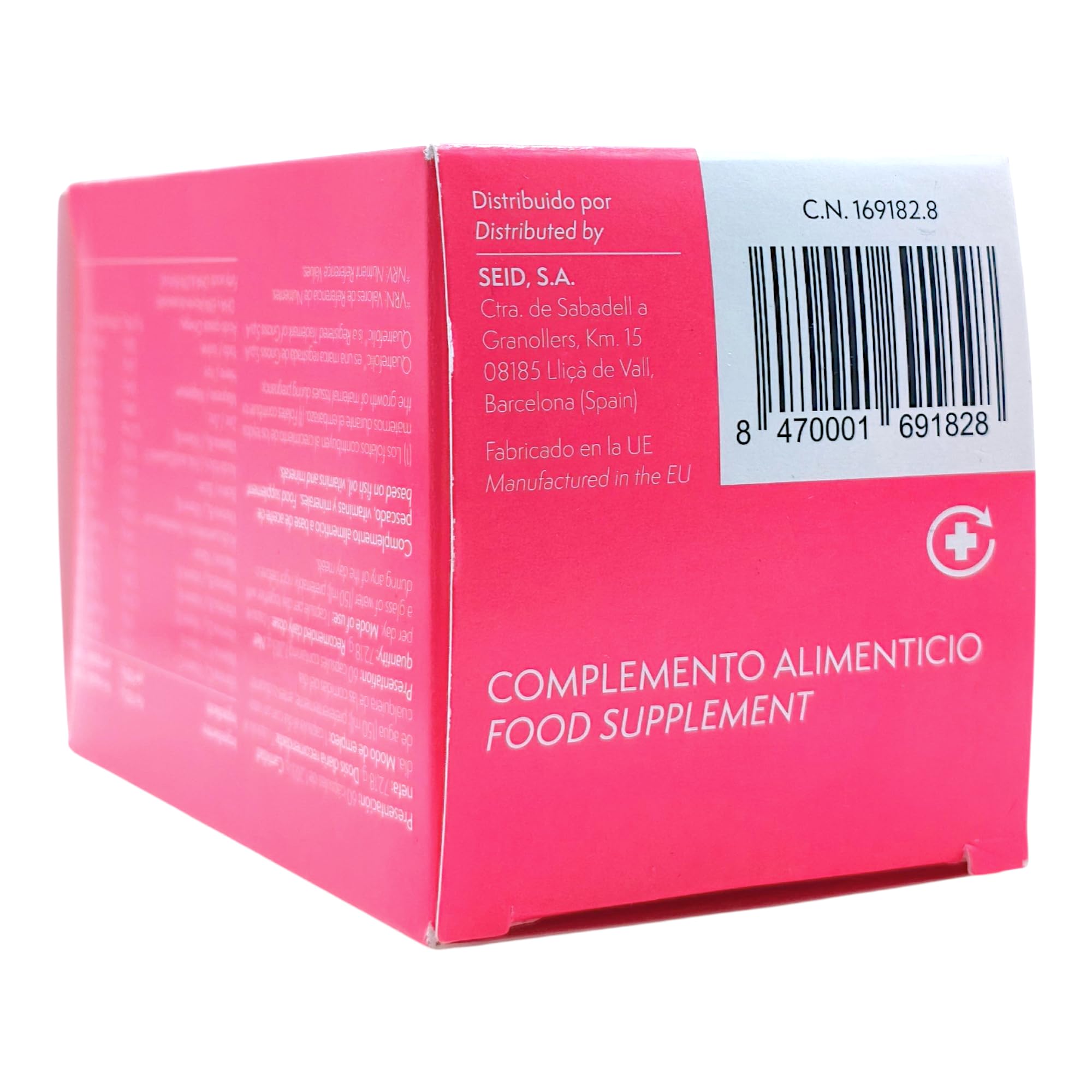Seid Lab Seidibion 60 Cápsulas - Suplemento Multivitamínico para Preconcepción, Embarazo y Lactancia - Con DHA, Ácido Fólico, Hierro, Yodo y Vitamina D3