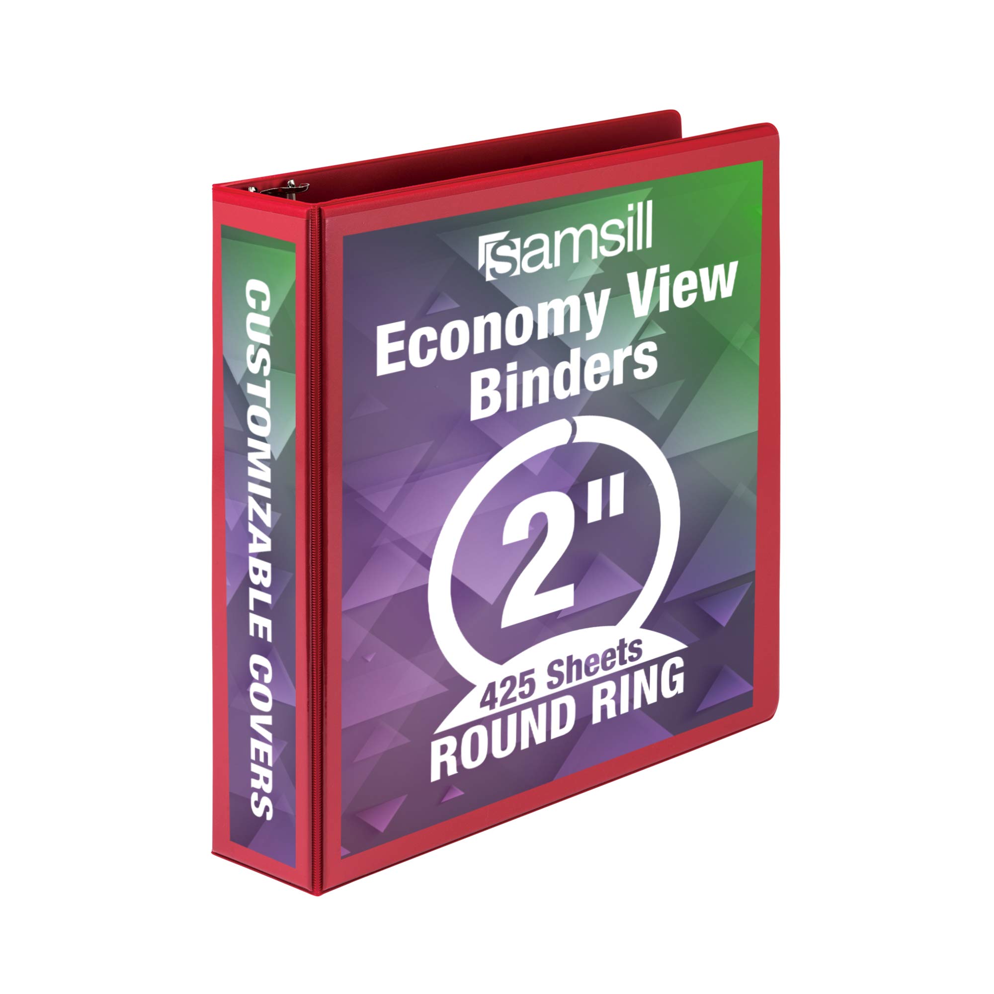 Samsill 2-Inch Value View Binder, Red (18563)