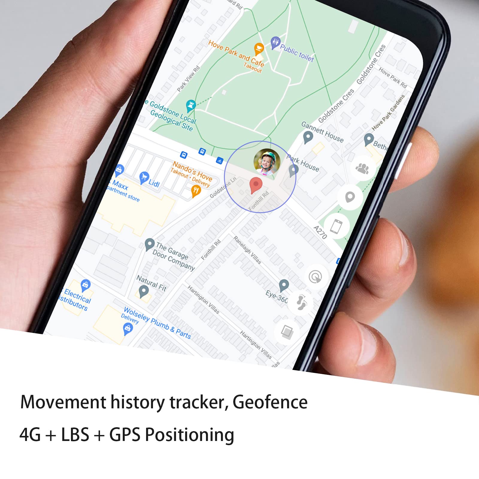 Montre Connectée Enfant Garçon Fille GPS 4G avec WiFi Appel Vidéo SOS 2 Caméras Etanche SMS Réveil Chronomètre Mode Classe Rejeter Appel Inconnu Musique Lecteur Vidéo Longue Durée de Veille