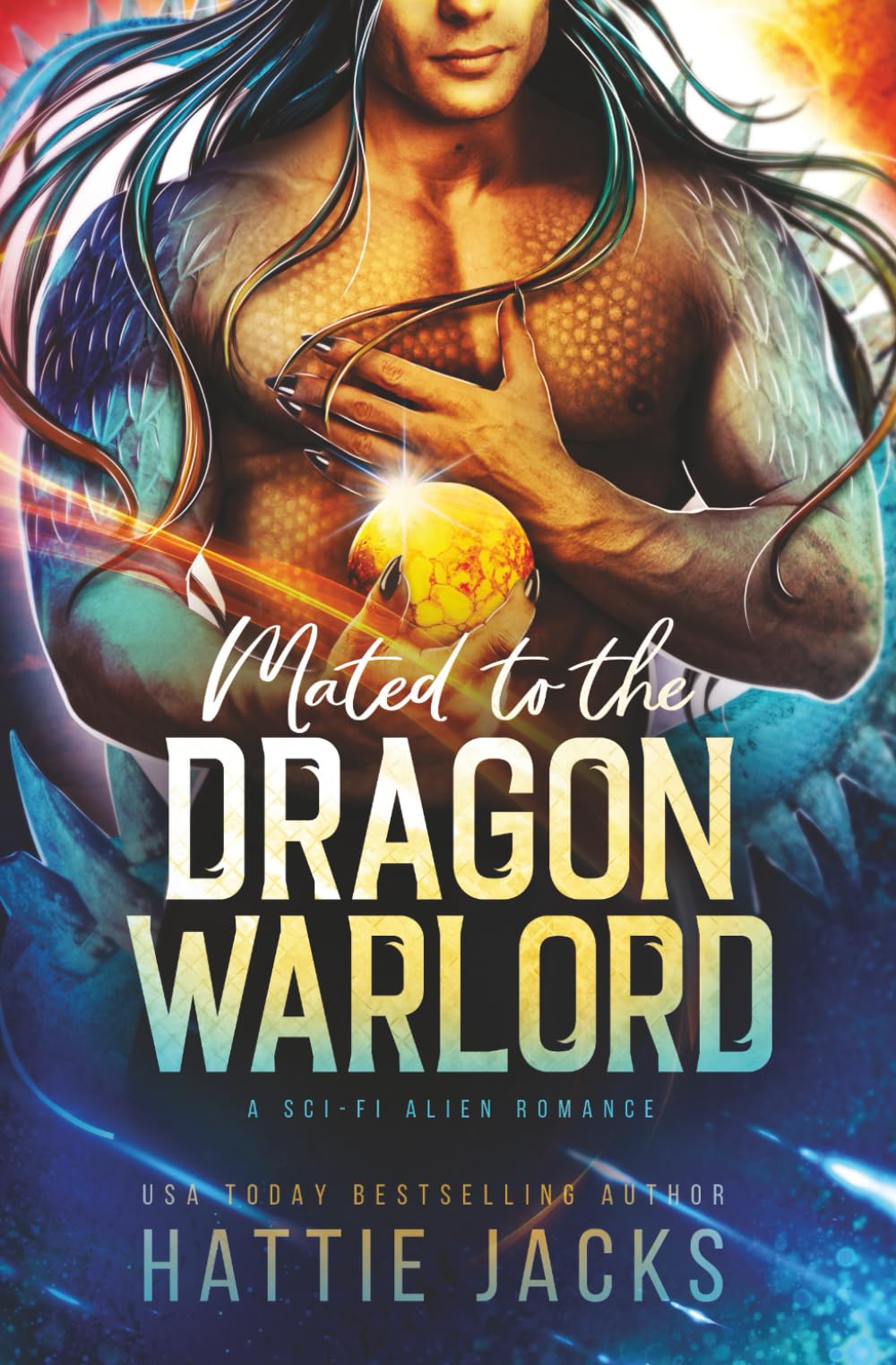 Mated to the Dragon Warlord: A Sci-Fi Alien Romance (Fated Mates of the Sarkarnii Warlords)