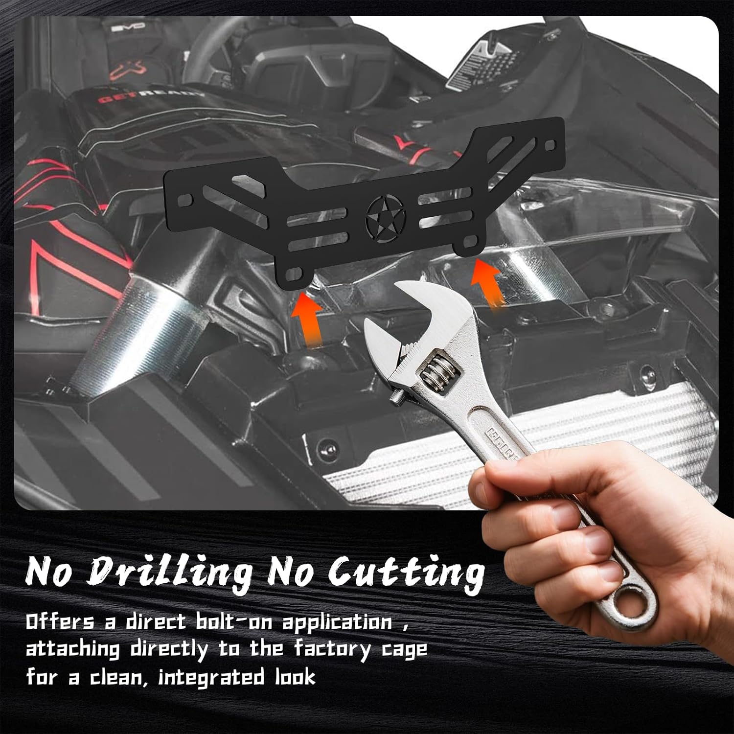 Chelhead Can Am X3 Light Kits for Shock Tower Hood Mount, 50W Spot Flood Combo Beam with Rocker Switch Wiring Harness Compatible with Can-Am Maverick X3 & X3 Max X RS Turbo R,Canam x3 Accessories
