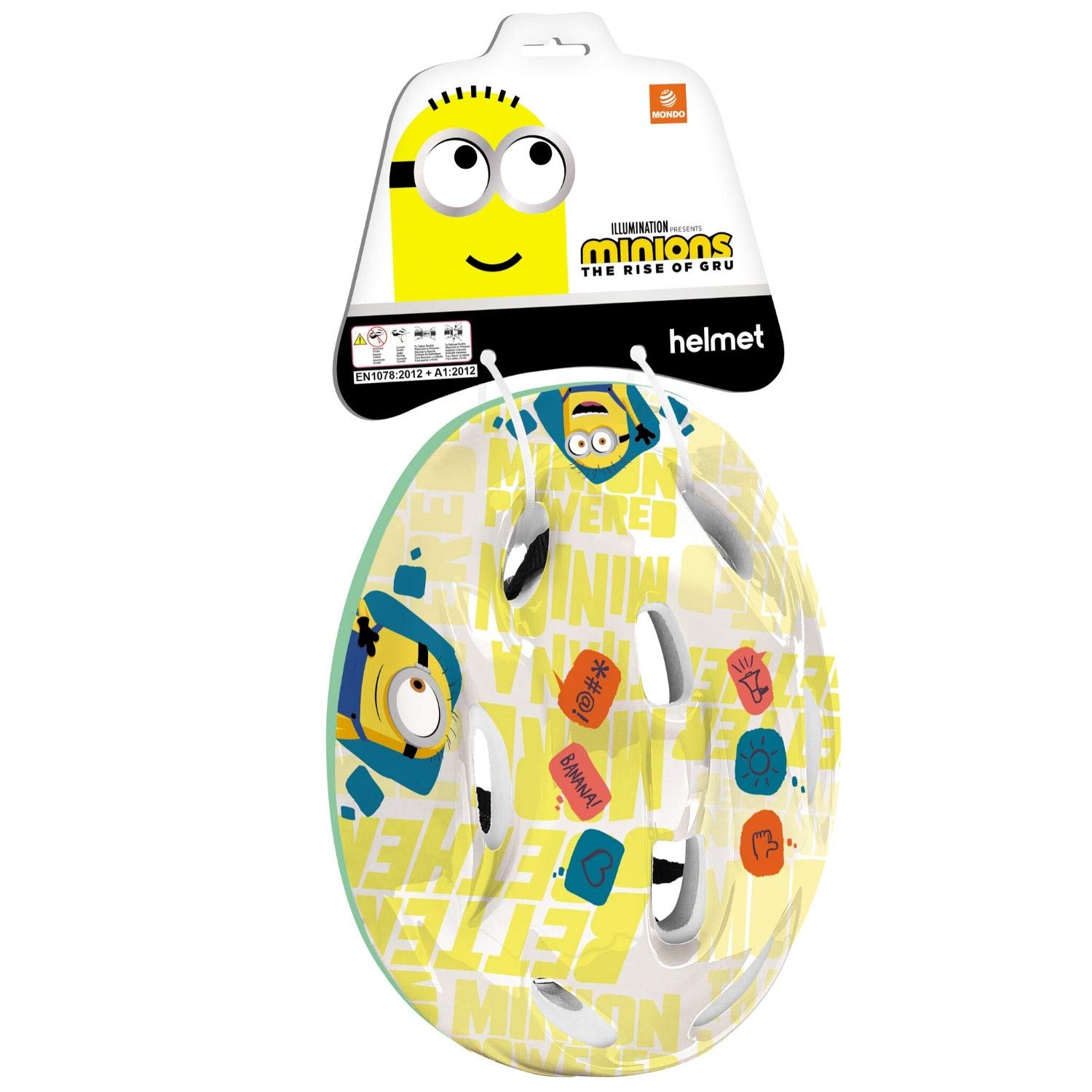 Mondo- Casco Bici per Bambini Design Minions Toys Minions-28144, Colore  Bianco, 52-56, 28144 : Amazon.it: Abbigliamento