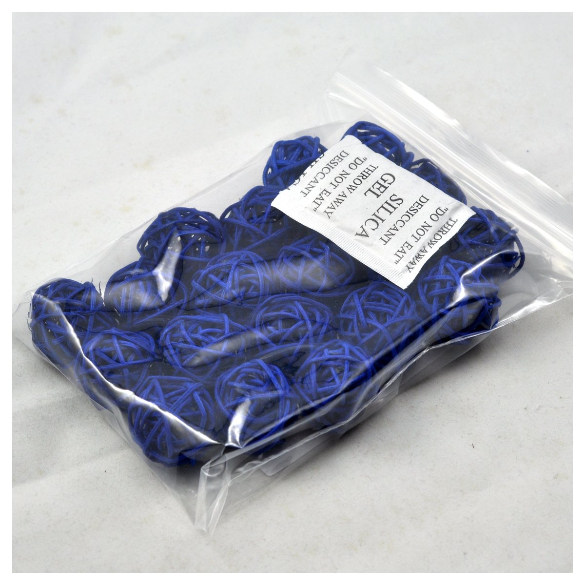 Ougual Natural Wicker Rattan Balls Table Wedding Party Hanging Wobble Ball Christmas Decoration (3cm, 20pcs, Blue) - Image 3