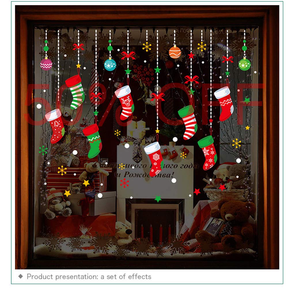 When To Put Up Christmas Decorations 2022 Ondy Christmas Garter Window Glass Decoration Stickers 2022 New Holiday  Merry Christmas Removable Dress Up Diy Wall Stickers Decals For Living Room  Bedroom Shop Window : Amazon.com.au: Home Improvement