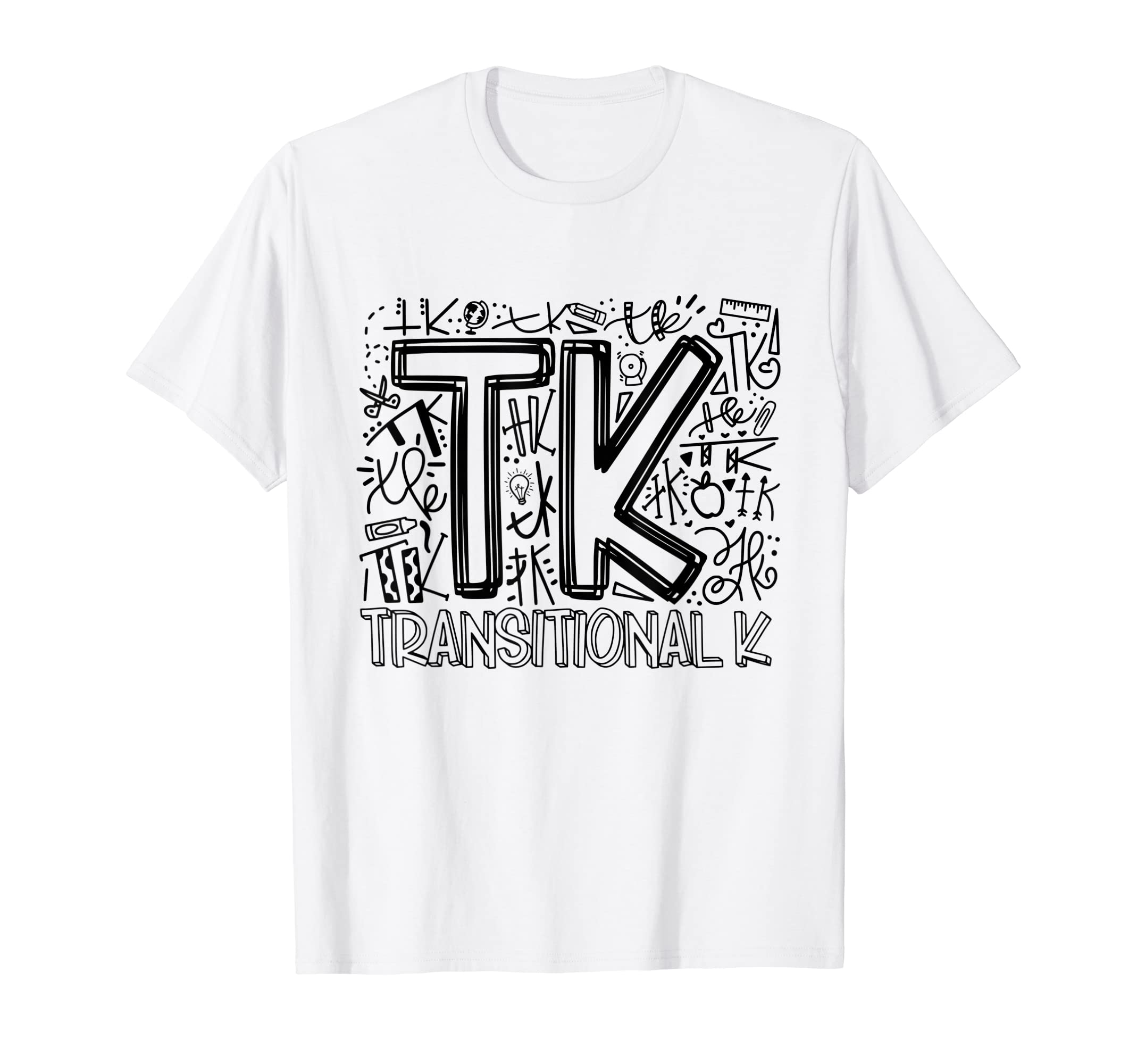 TK Transitional-K Typography Back To School TopsTK Transitional-Kindergarten Typography Back To School T-ShirtOEKO-TEX STANDARD 100
