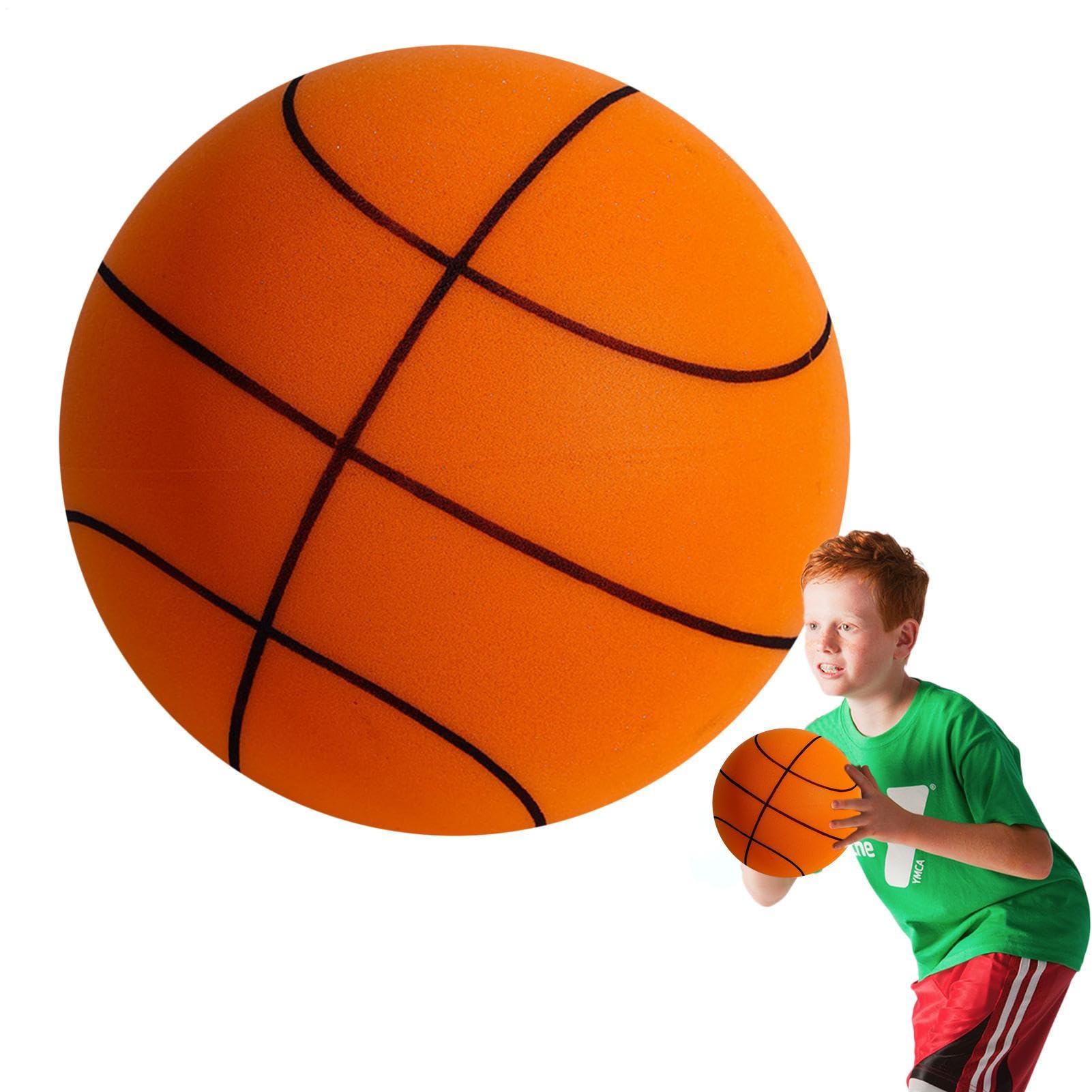 Pallacanestro silenziosa,Palline silenziose Palla silenziosa per | interni leggera e sicura | Regalo di pallacanestro resistente agli urti per bambini Adulti per palestre Patii Sale