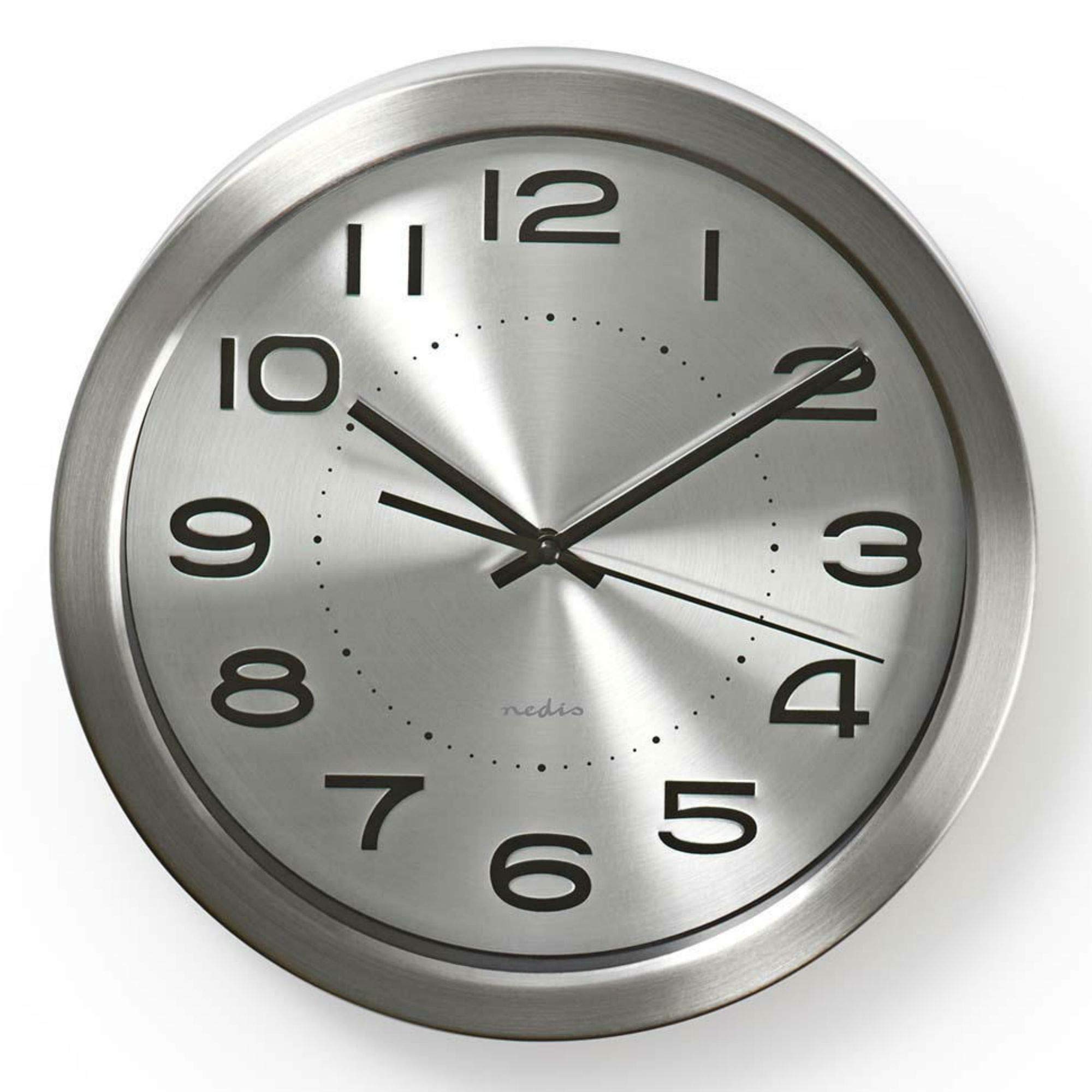 funk wanduhr edelstahl