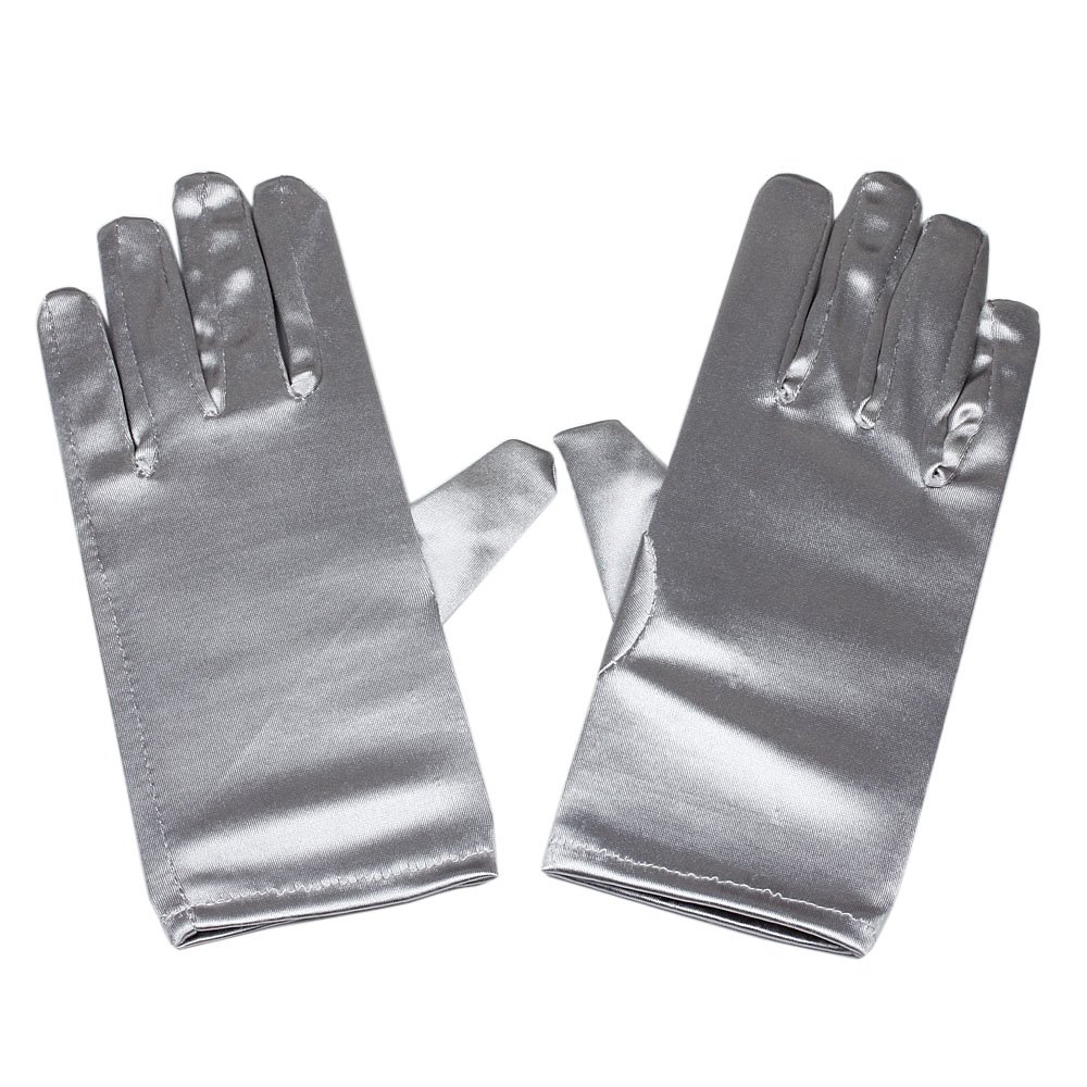 RUNHENGWomen Wrist Length Adult Size Stretchy Satin Gloves