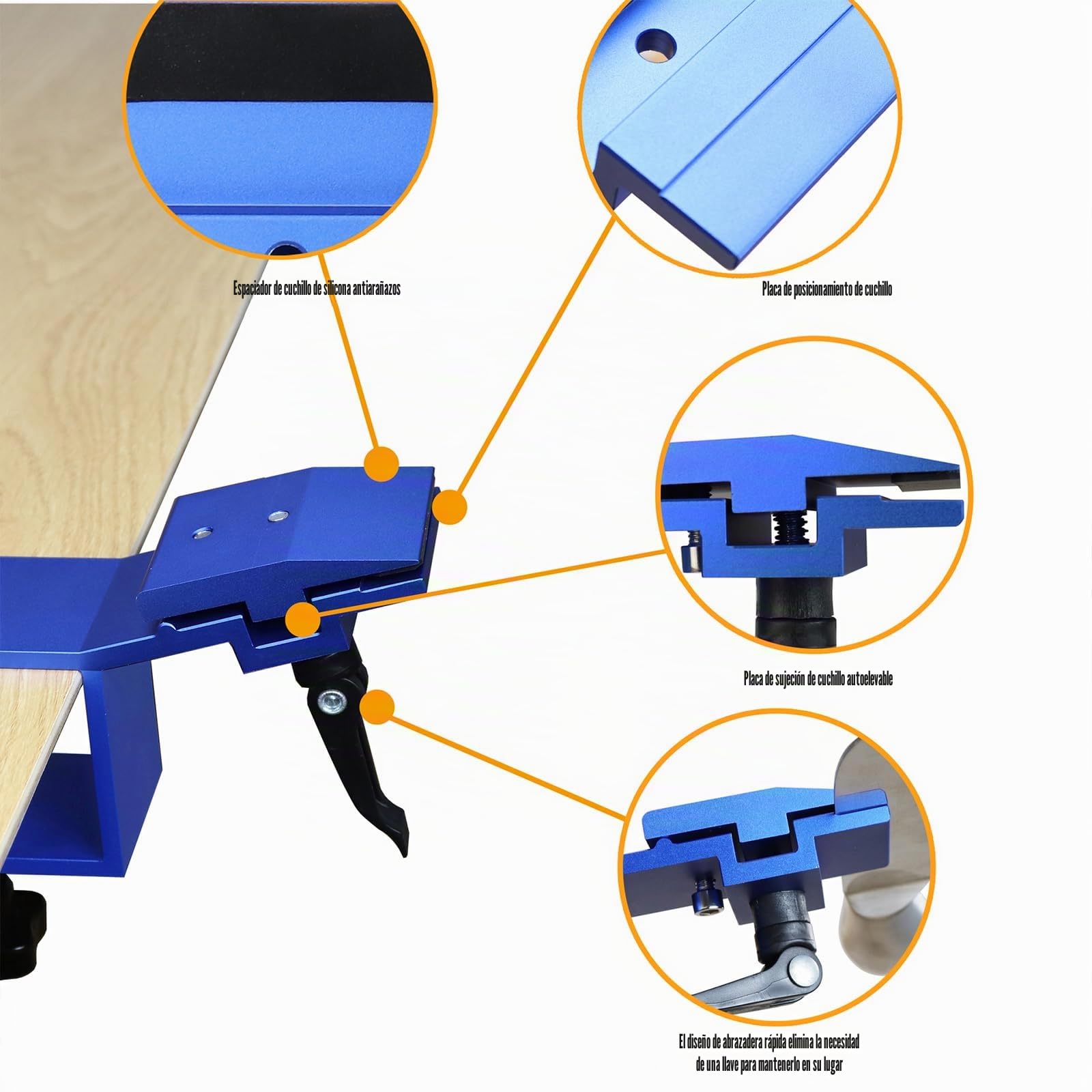 Afilador de Cuchillos Profesional Ángulo Fijo con 8 Piedras de Afilar, Sistema de Afilar Cuchillos Cocina 360° Rotación, Kit de Afilado Manual para Chef en Casa, Knife Sharpener