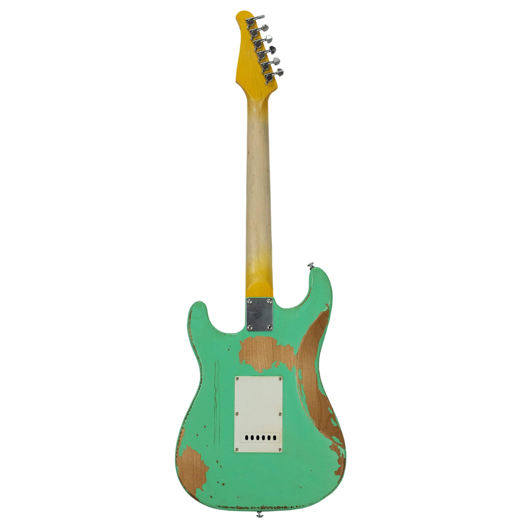 Amazon.com: Sawtooth ES Relic Electric Guitar, Surf Green Retro
