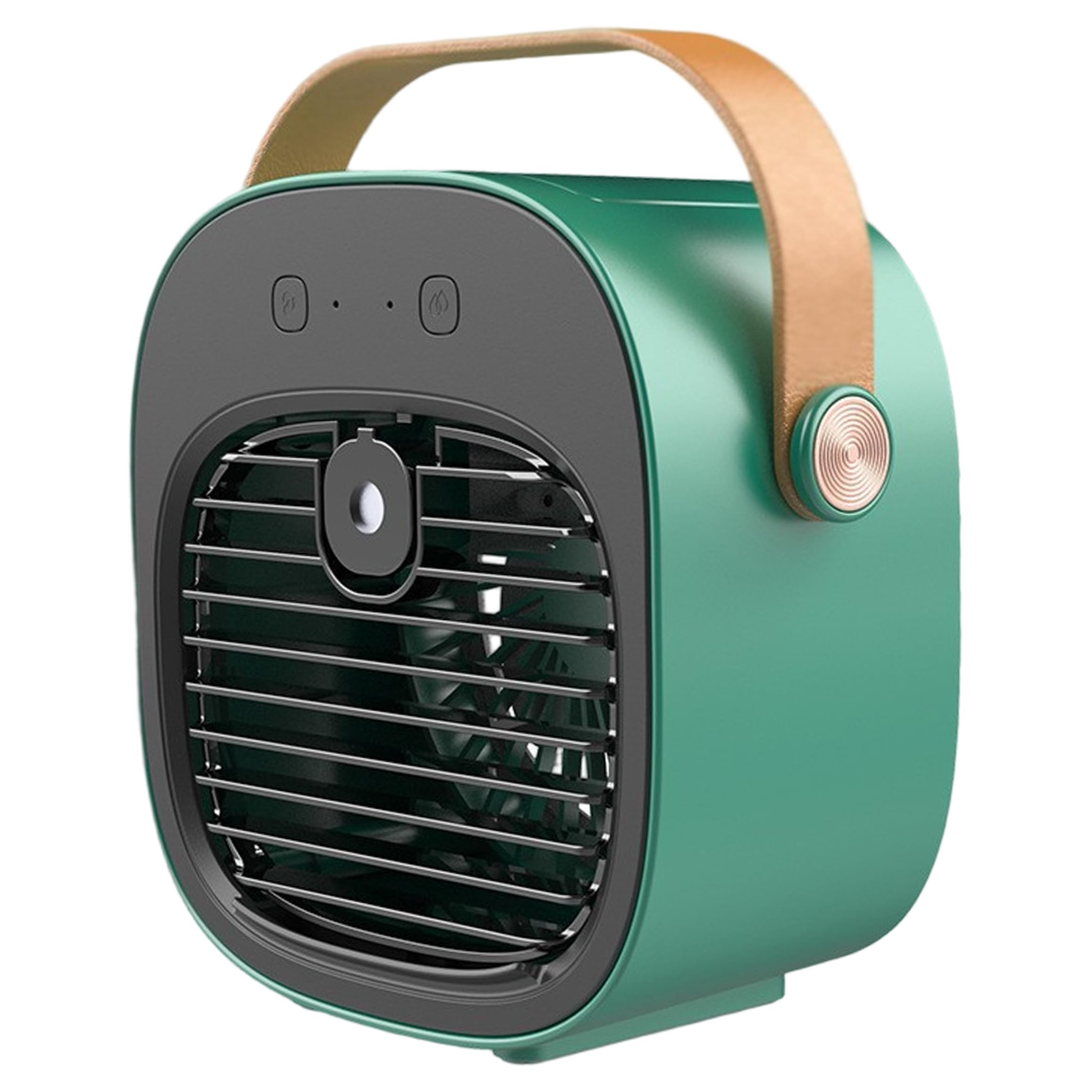 Car Air Conditioner, 3 Speeds Personal Cooling Fan with Humidifier USB Rechargeable Quiet Desk Cooler Green, Car Air Conditioner