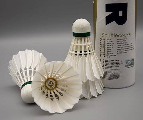 Miniatura 5 de Victor Gold No.1 - Volante de bádminton Birdy (12 unidades)