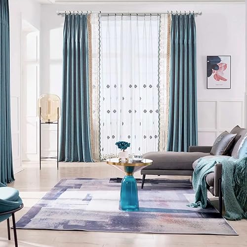 Miniatura 4 de Barras de cortina dobles resistentes con remates de tapa cilíndrica, varillas telescópicas de 72 a 144 pies, 1 pulgada frontal, parte trasera de 58