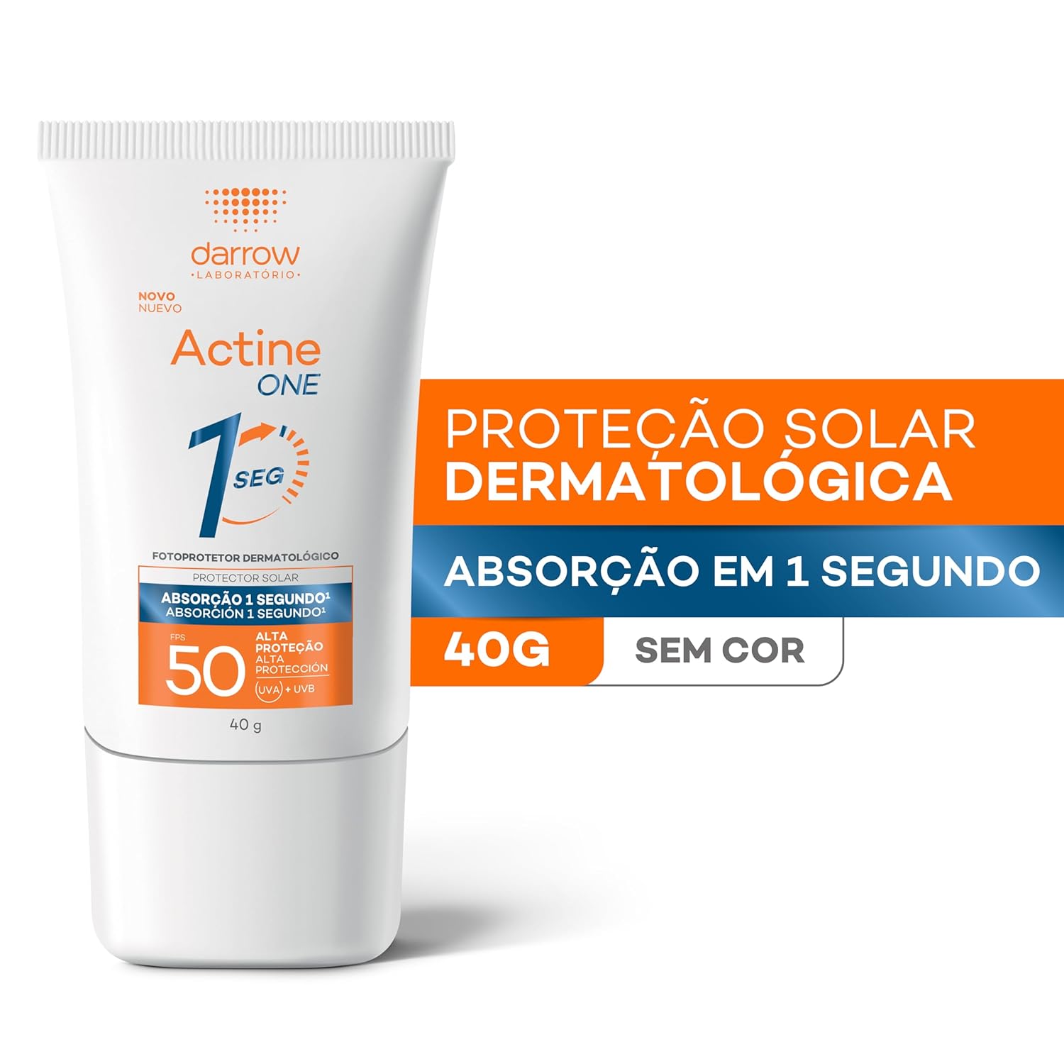 Darrow Actine One Protetor Solar Facial Sem Cor FPS50 40g em promoção! Veja a oferta e mais achadinhos de Proteção Solar 3 Hoje é o melhor dia para comprar Darrow Actine One Protetor Solar Facial Sem Cor FPS50 40g com aquele preço maroto! Promoção! Aproveite a oferta! 3