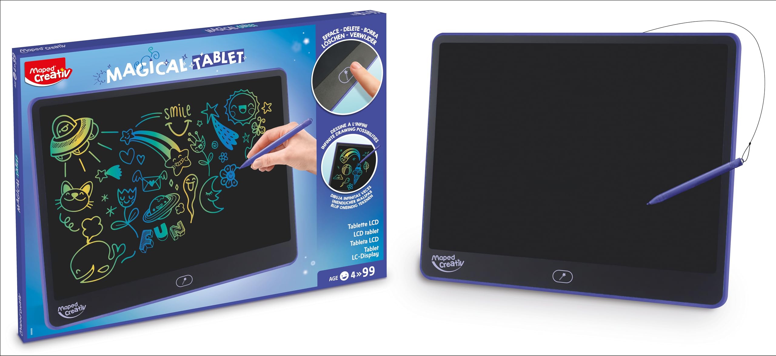 MAPED CREATIV - TABLETTE Magique LCD XXL (16 pouces)