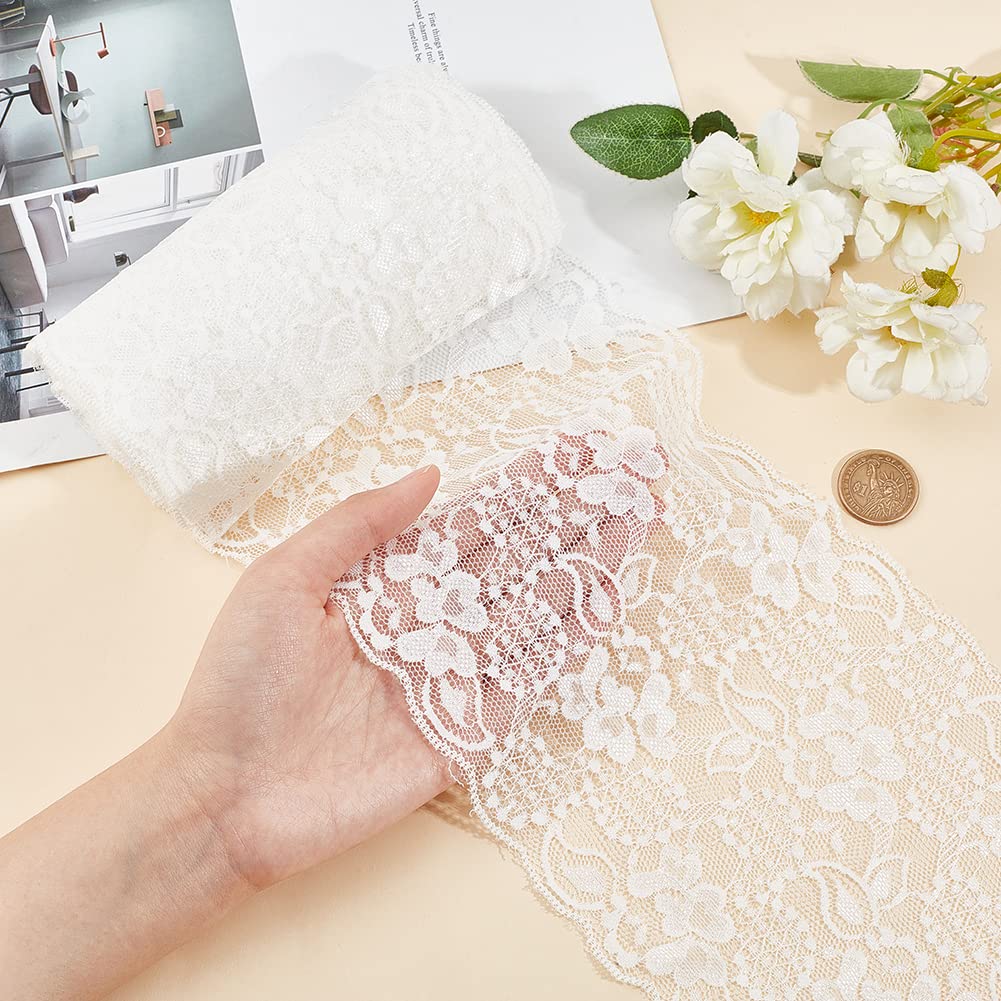 Dentelle Blanche Large Pour Décoration - Grande Longueur - Vêtements