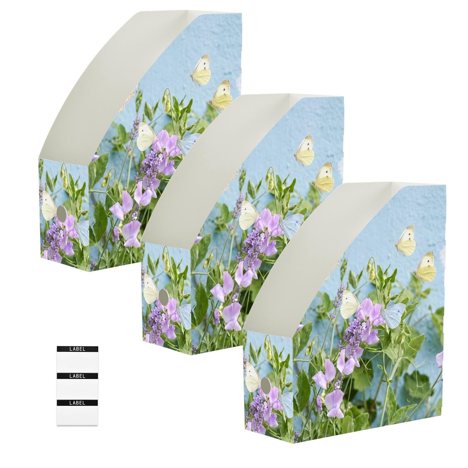 Organisateur de livre mignon classique fleur bleu