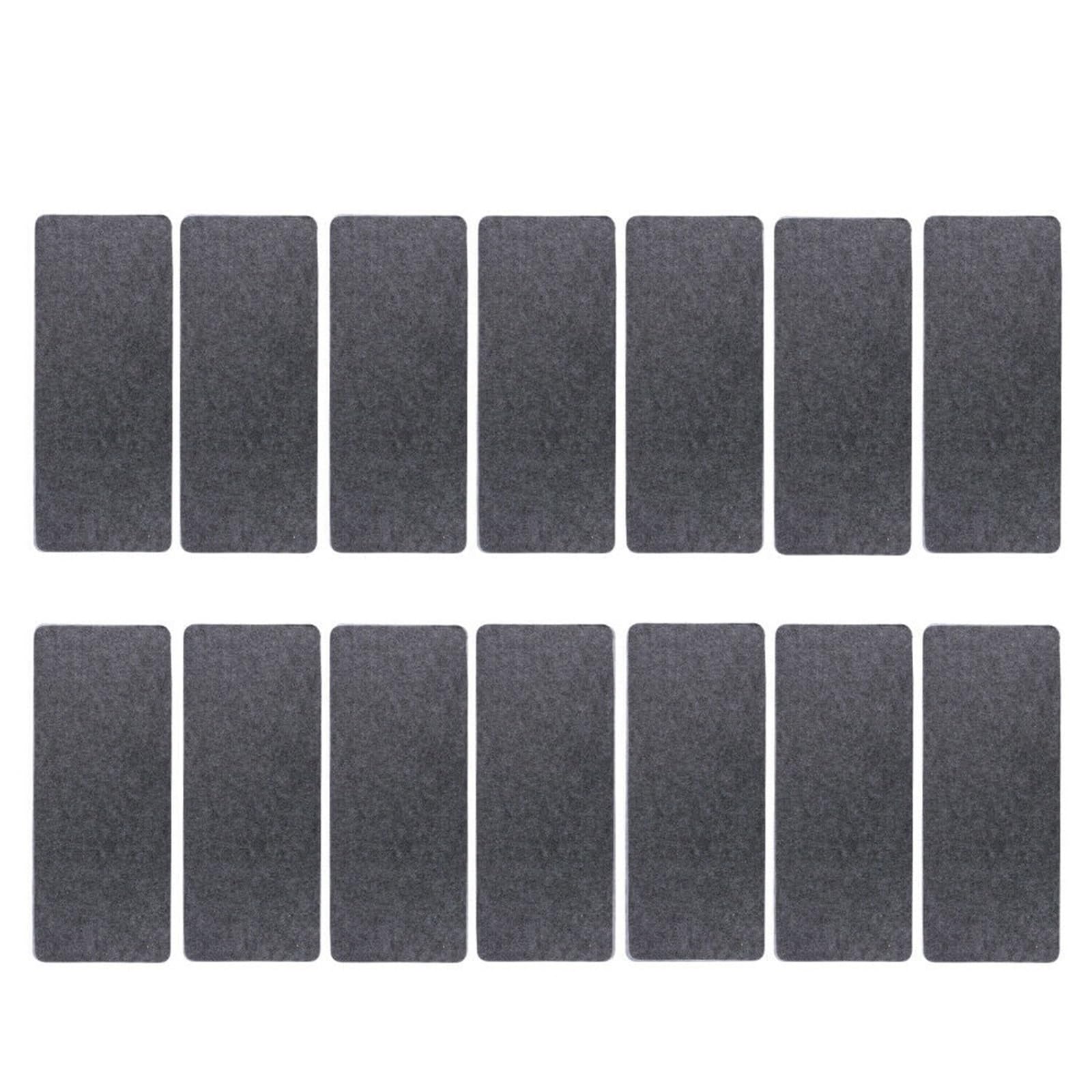 Treppenmatten 14-teilig/Set Treppenstufenmatten Rechteckige rutschfeste Teppiche Bodenmatte Selbstklebende Abdeckung Stufentreppe Wiederverwendbare Sicherheitspolster Matte Teppich Treppenst