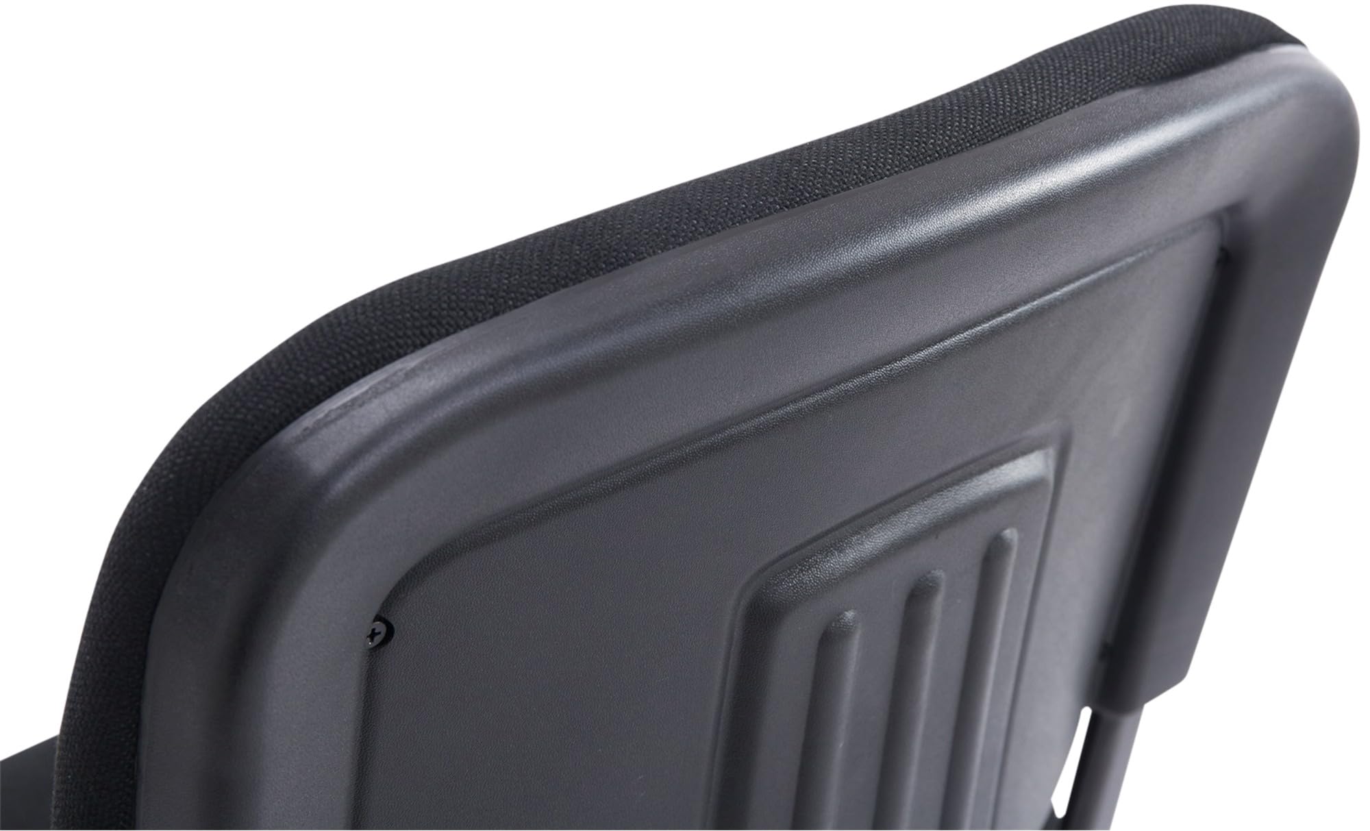 CLP Chaise De Visiteur Empilable Ken XL Tissu I Chaise De Salle D'Attente avec Dossier Et Assise Rembourrés I Piètement Métal Noir Mat, Couleur:Noir