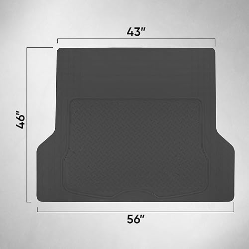 Miniatura 8 de Motor Trend DualFlex - Alfombrillas de goma de dos tonos con forro de carga para maletero, delantero y trasero, se adapta a la mayoría de