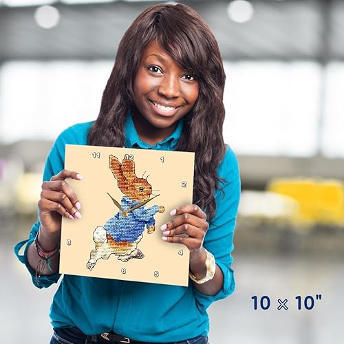 Miniatura 5 de 3dRose DPP_932_1 Reloj de pared Peter Rabbit, 10 x 10 pulgadas