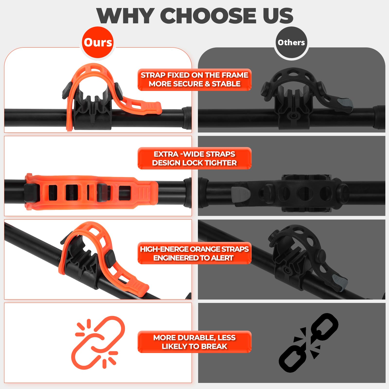 Bike Rack for Car, SUV, RV, Mount Hitch Bike Back 4, Up to 143 lbs Load Bicycle Rack Carrier Rubber Straps, Tilt Release with 2" Hitch for Cars (4BIKES)