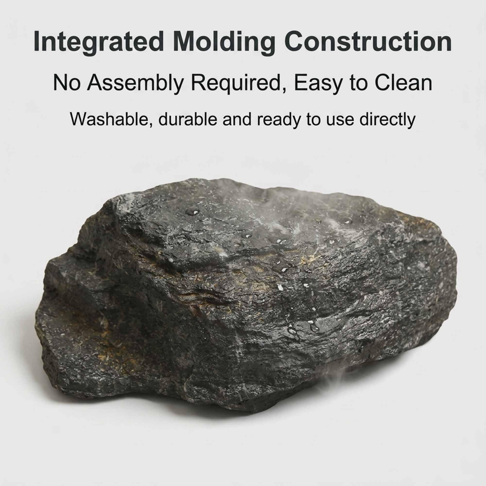 Rocas Artificiales, Roca Decorativa Ligera para paisajismo | Roca de resina impermeable para decoración de interiores, paisajismo de jardines y exhibiciones comerciales(26x12x37cm)