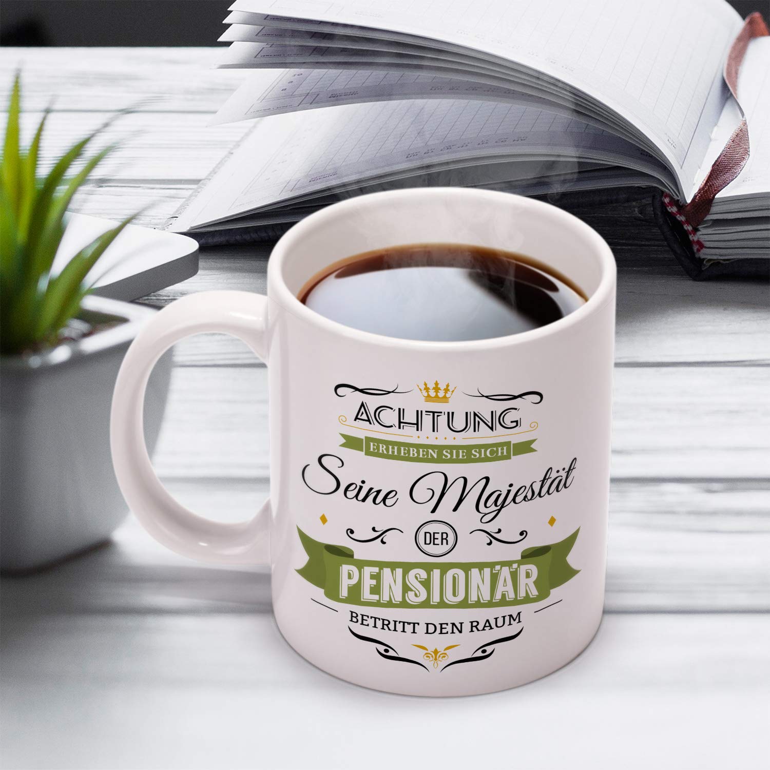 Mug Imprimé Avec Inscription En Allemand Rehestand Plan Cadeaux Amusants Cadeau Pour Hommes Et Femmes Pour Commencer La Retraite Idée Cadeau Amusante Pour Les Retraites Et Lui Dans Le Départ