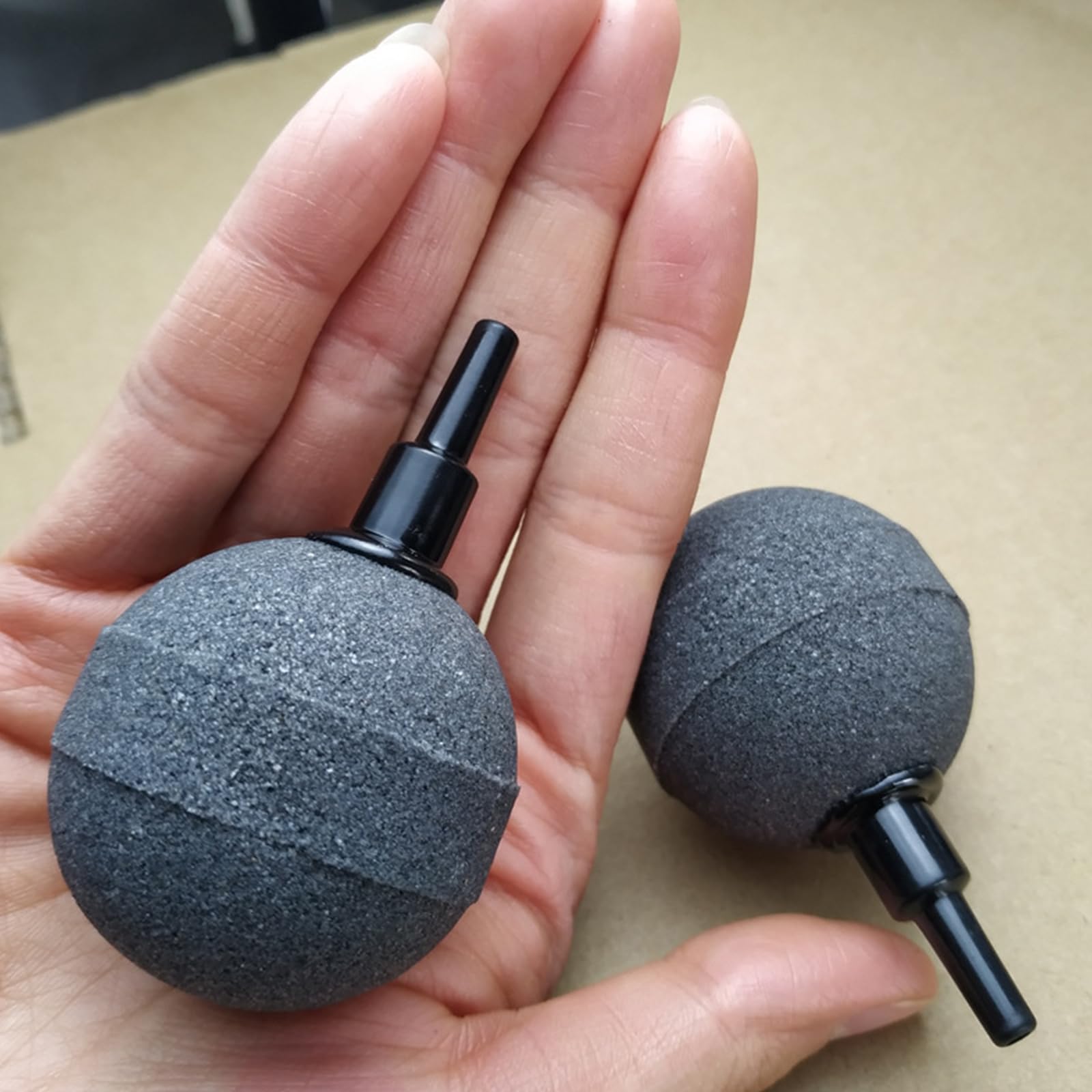 8 Pièces Diffuseur Bulle, Ball-Shape Bubble Release Tool, Pierre d'air d'Aquarium Bubbler, 4mm/8mm Tuyau Connectable pour éTangs, Aquariums Et RéServoirs à Poissons