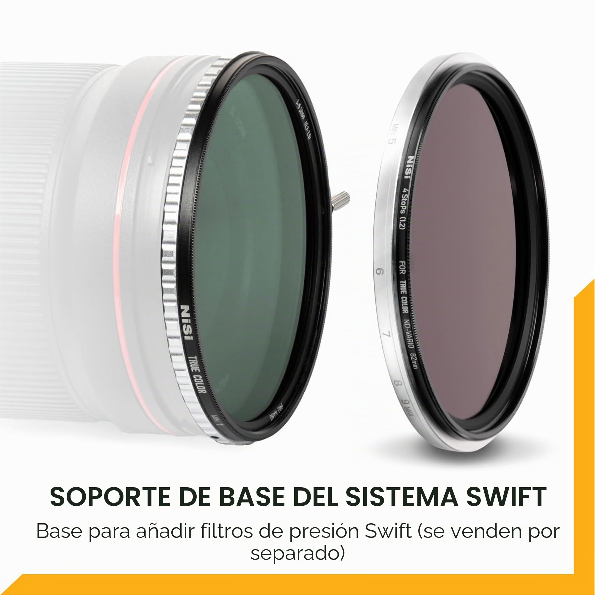 NiSi True Color 1-5 Pasos VND 82mm Filtro ND Variable ND-Vario ND2-ND32