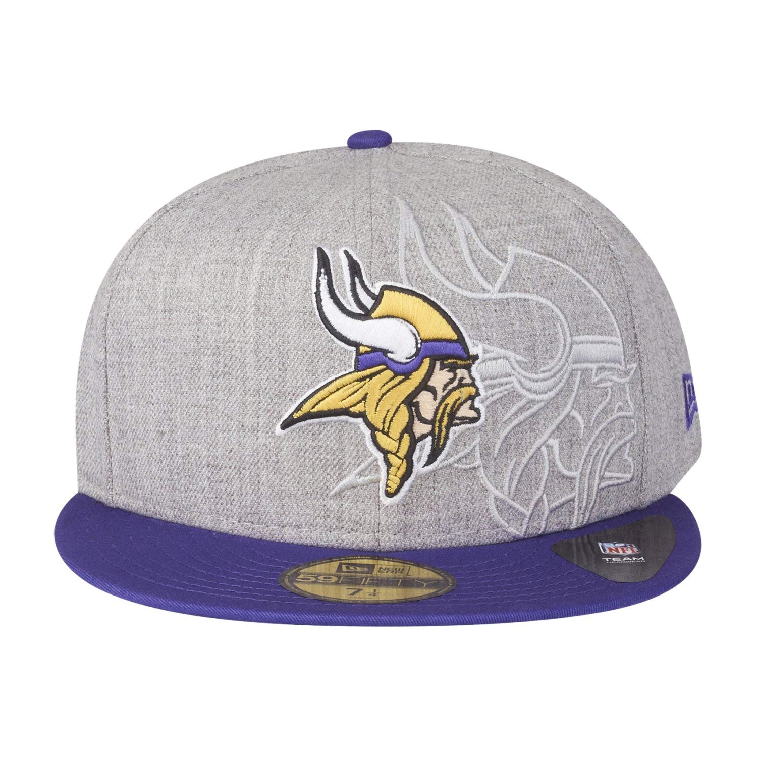 New Era 59Fifty - Cappellino dei Minnesota Vikings, motivo: Screening NFL, colore: Grigio