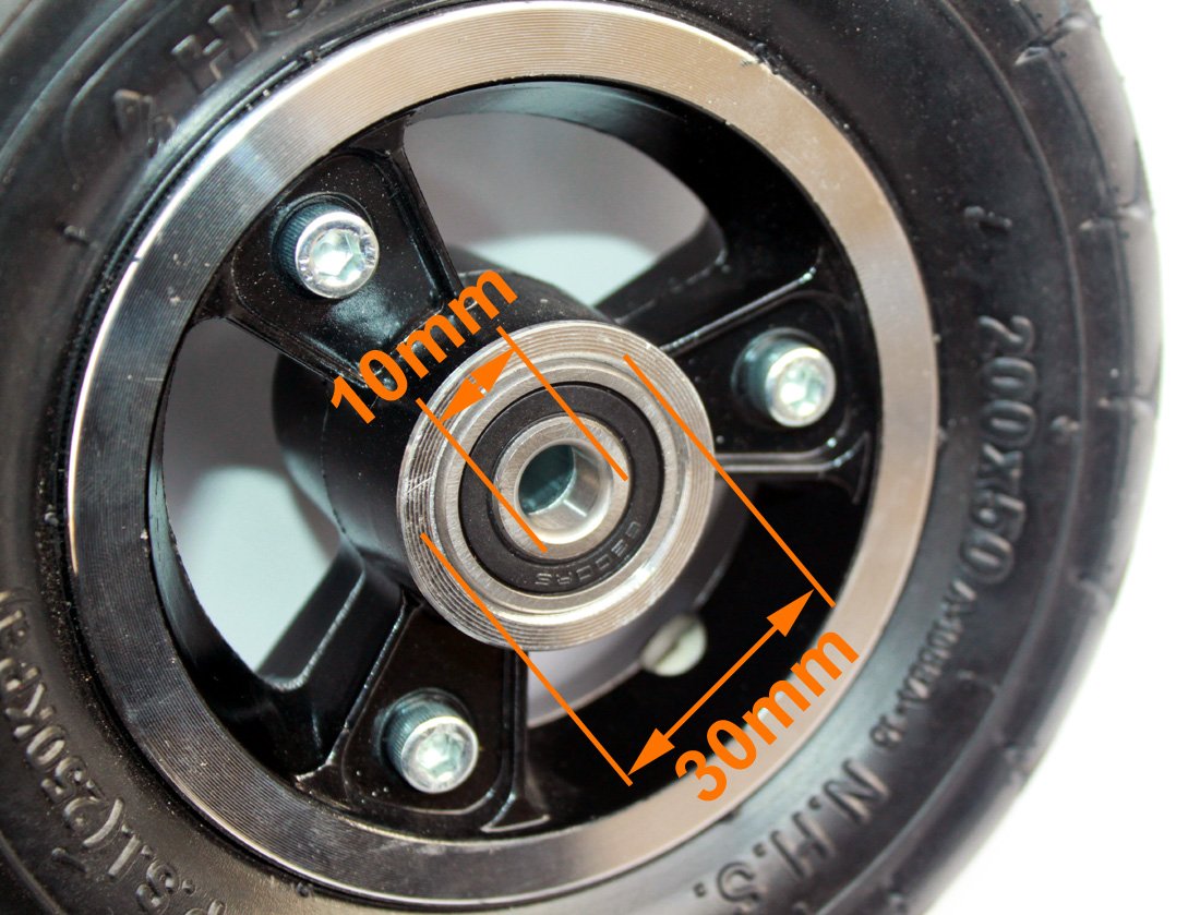 Buy 200x50 Electric Scooter Solid Wheel Or Air Wheel 8 Inch Scooter