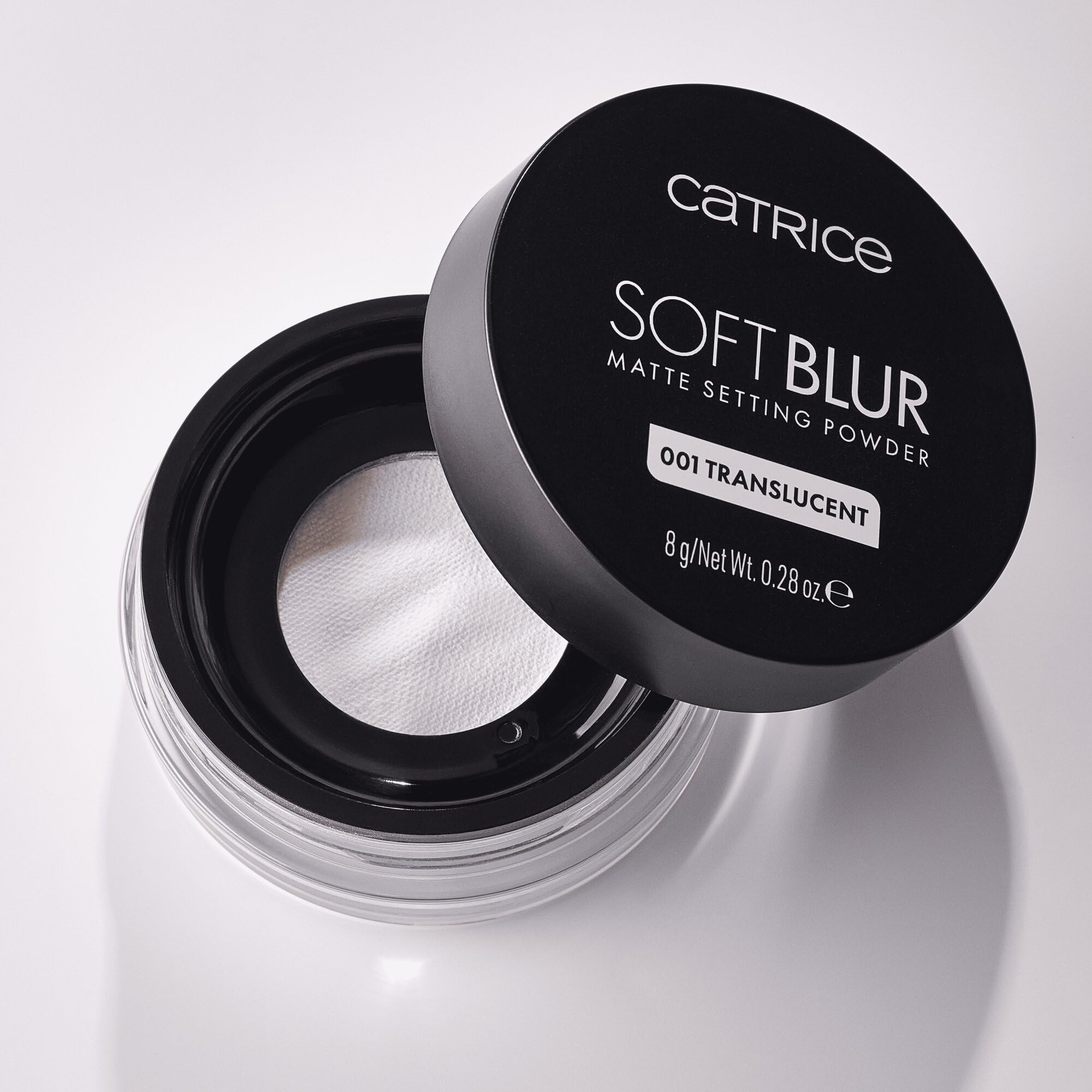 Catrice Puder utrwalający Soft Blur Matte Setting Powder, długotrwały, matujący, oczyszczanie porów, przeświecający, matowy (8g) | Lekki, całodzienny, rozmywa pory i niedoskonałości, bez retrospekcji, przyjazny w podróży, bez zapachu, wegański, 7,94 g