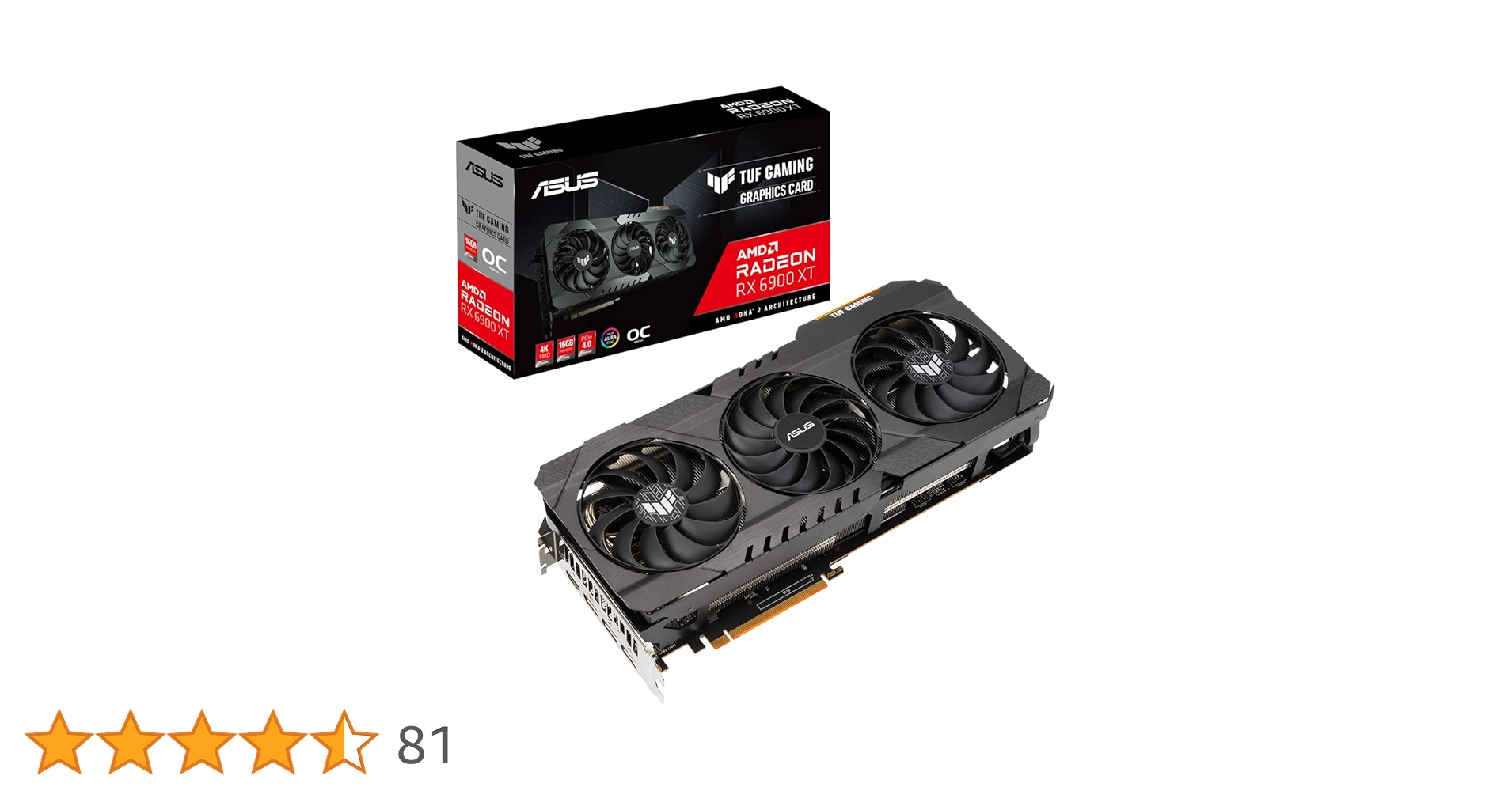 グラフィックボード・グラボ・ビデオカード ASUS TUF GAMING Radeon RX 6900 XT16GB Amazon.com: ASUS TUF Gaming AMD Radeon™ RX 6900 XT OC