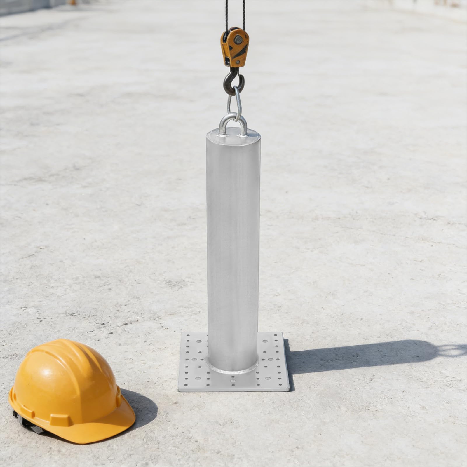 Anclaje de techo galvanizado en caliente, 190,5 kg, para techo y fachada, resistencia a la rotura 2268 kg