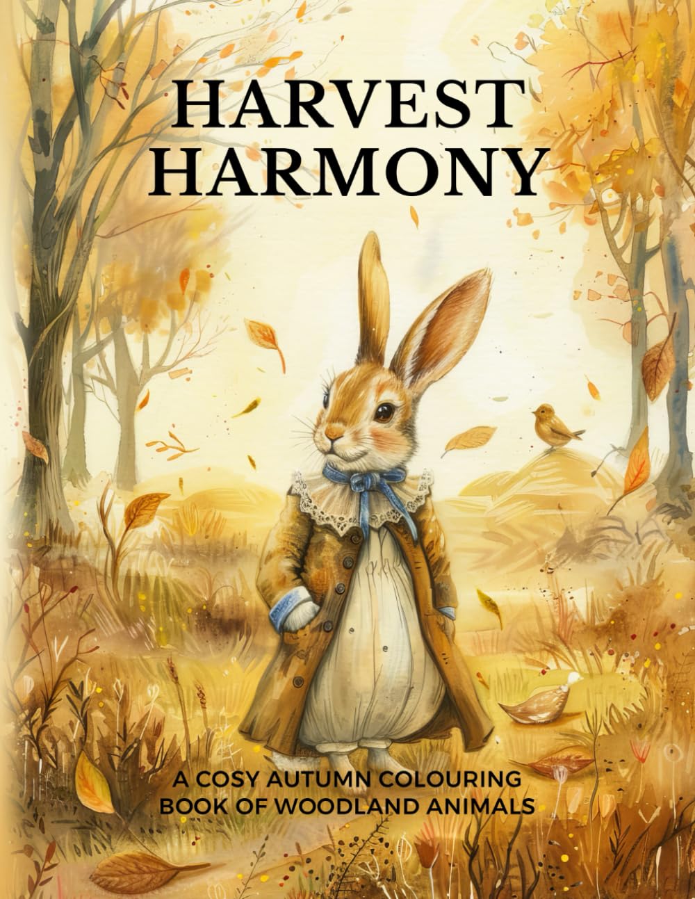 Harvest Harmony: A Cosy Autumn Colouring Book of Woodland Animals (Woodland Whispers: Cosy Colouring Books)
