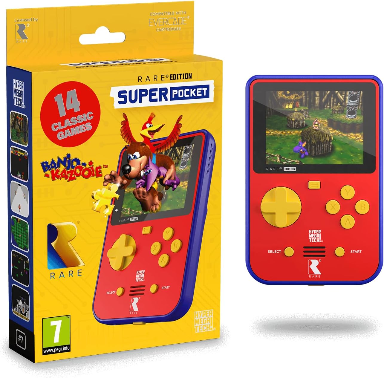 Consola portátil Super Pocket Rare Edition con 14 juegos por 59,99€