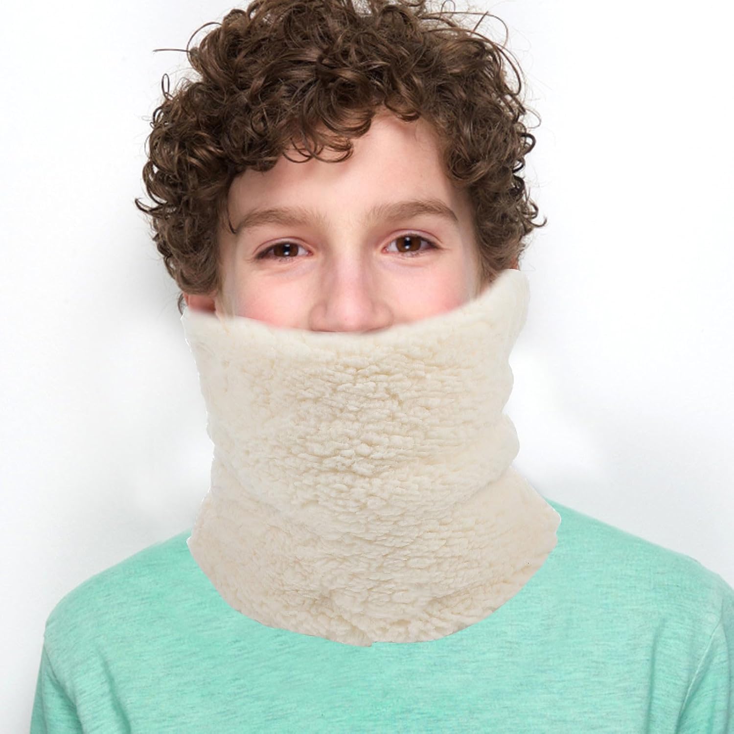 SEWACC Warm Neck Collar for Winter Scarf Plush Material Keeps Warmer with Great Elasticity for Cold Days and Fall Season
