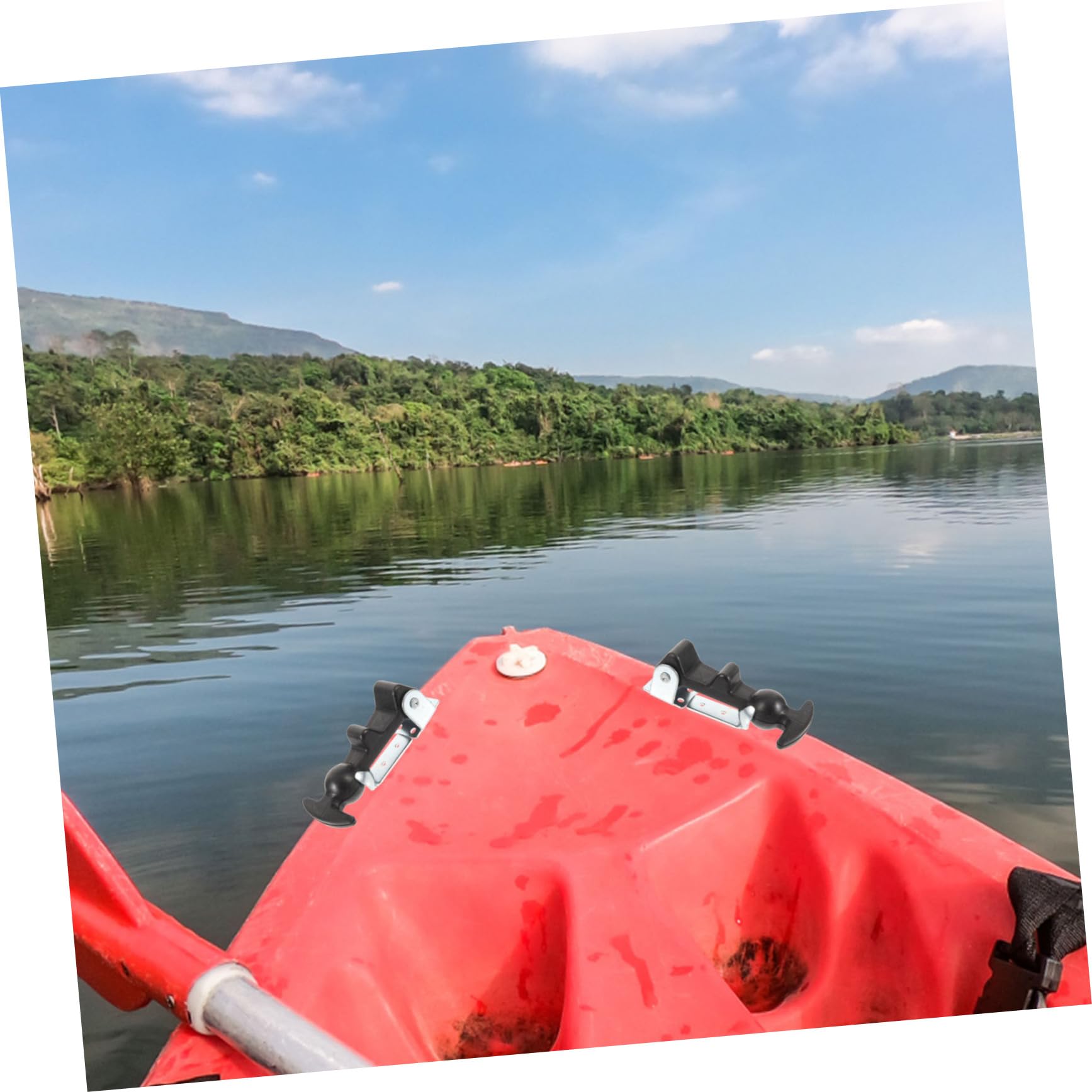 LIFKICH 2pcs Rubber Buckle Hood Latch Hood Draw Latches Trunk Latch Machine Draw Latches Hasp Latch Draw Latch for Golf Cart Flexible Boat Door Latch Boat Latch Cooler Latch Bonnets