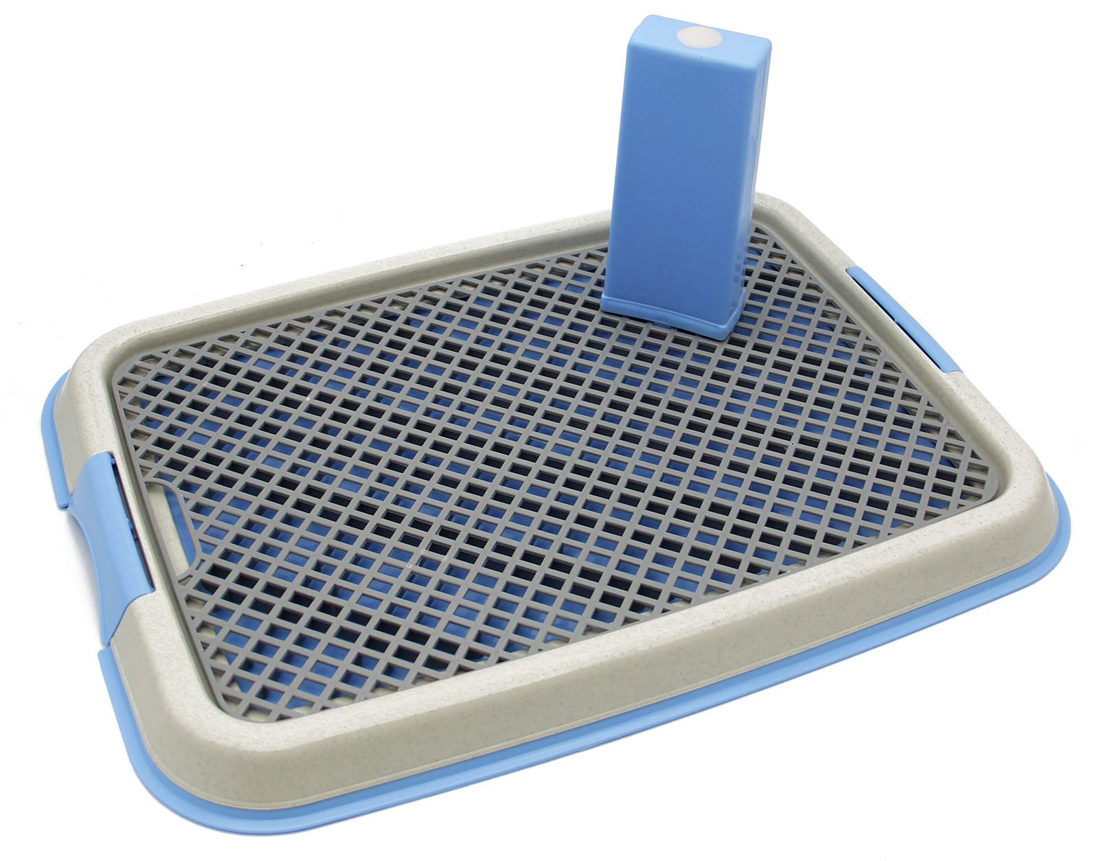 BPS Bandeja Sanitaria de Adiestramiento Inodoro Interior para Perros Aseo Mascotas Plástico 2 Tamaños M/L Color al Azar (M: 49 x 36 x 3 cm) BPS-5703