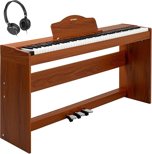 STRICH Digital Piano 88 Keys, Hammer-Action Weighted Keyboard, Full size