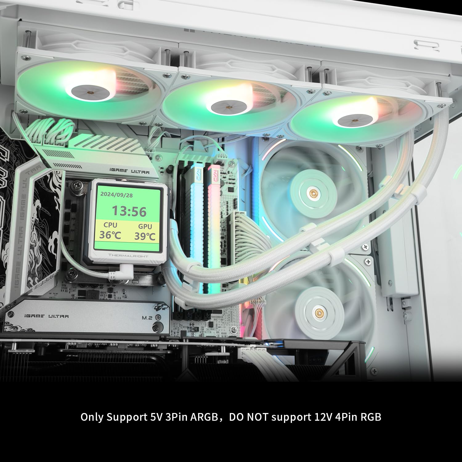 Amazon.co.jp: Thermalright FW360 Ultra ARGB ホワイト CPU AIO