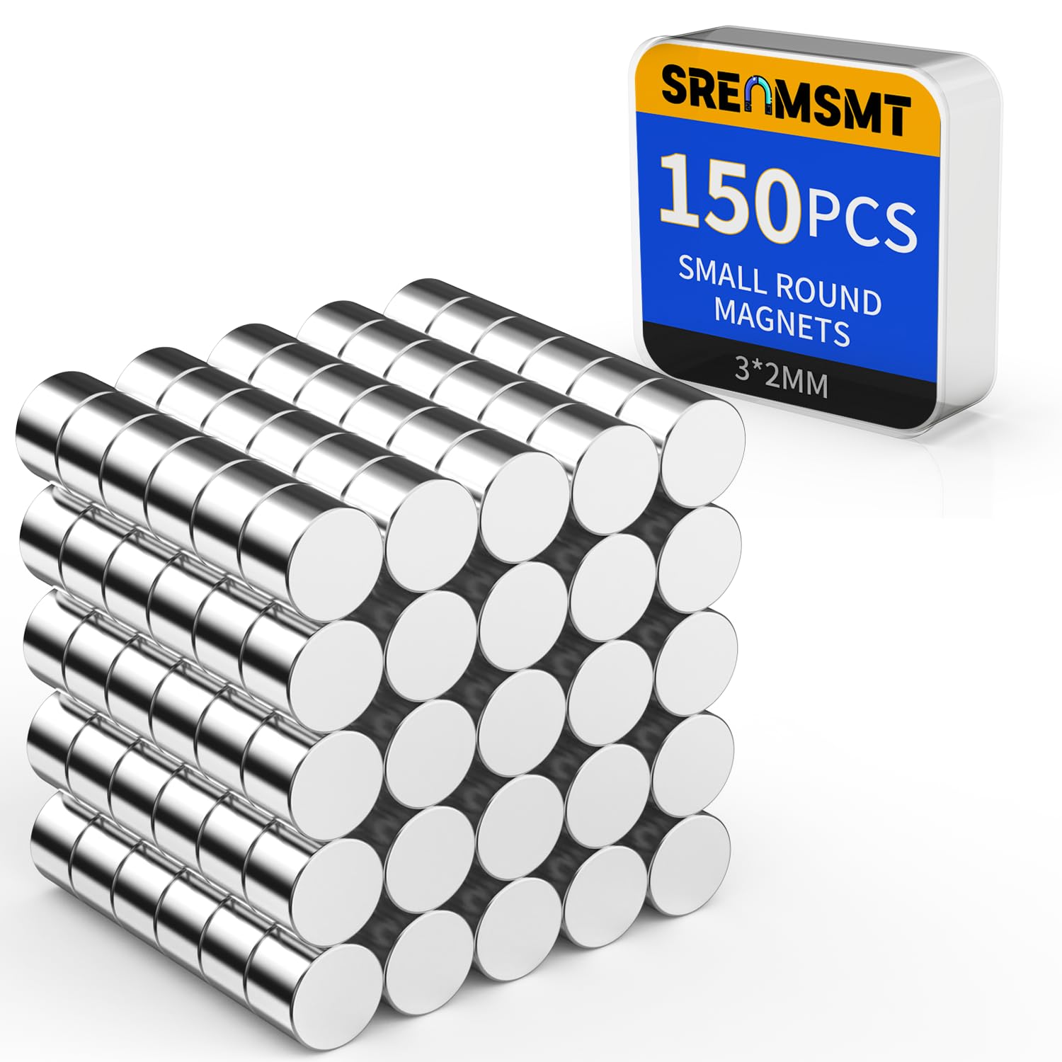 Round Magnets, 6x3mm Neodymium Magnet for Crafts, 150 Pack — Amazon image 15