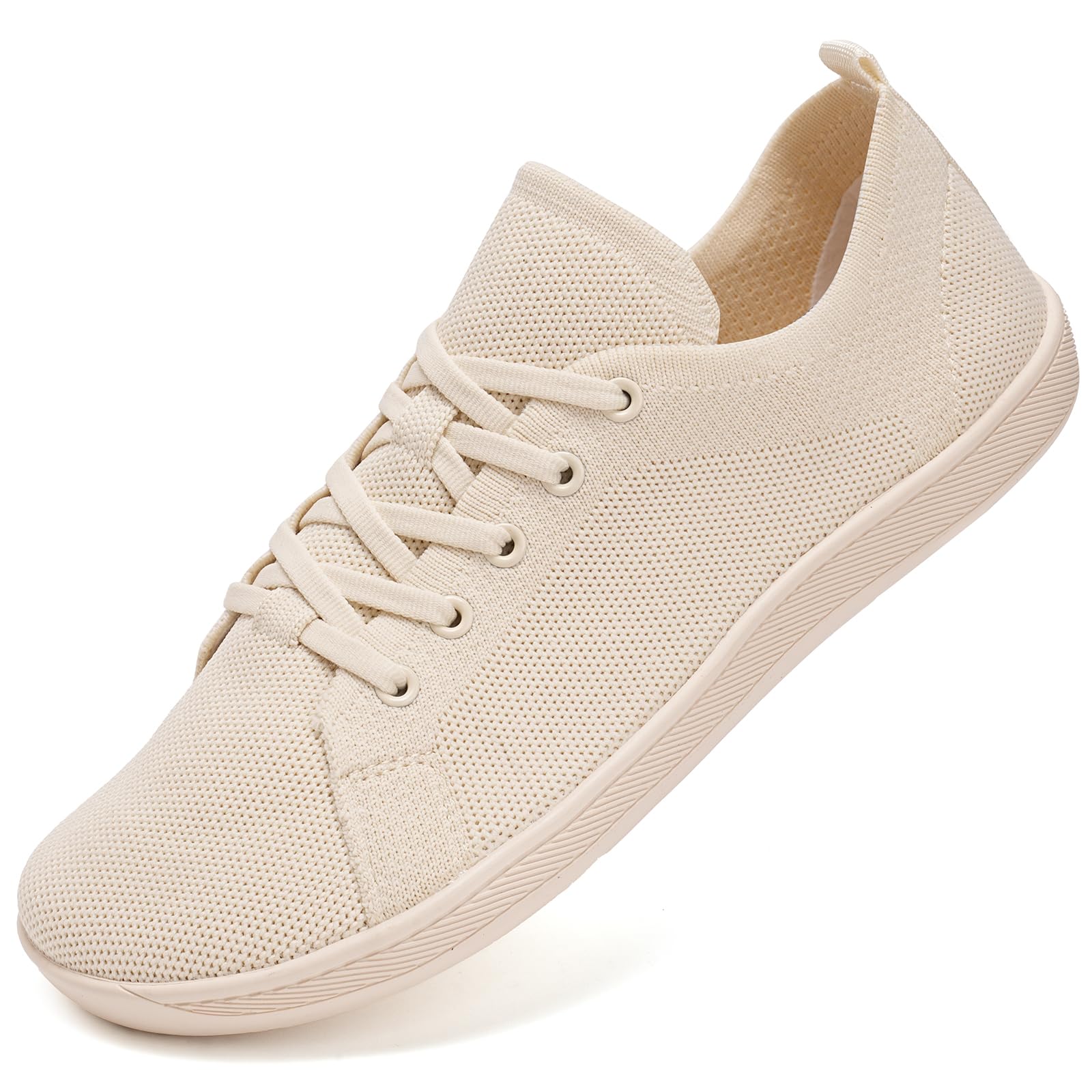 WateLves Mens Womens Water Shoes Wide-Toe Breathable Comfortable Quick Dry Minimalist Barefoot Shoes (A-Beige, 41)