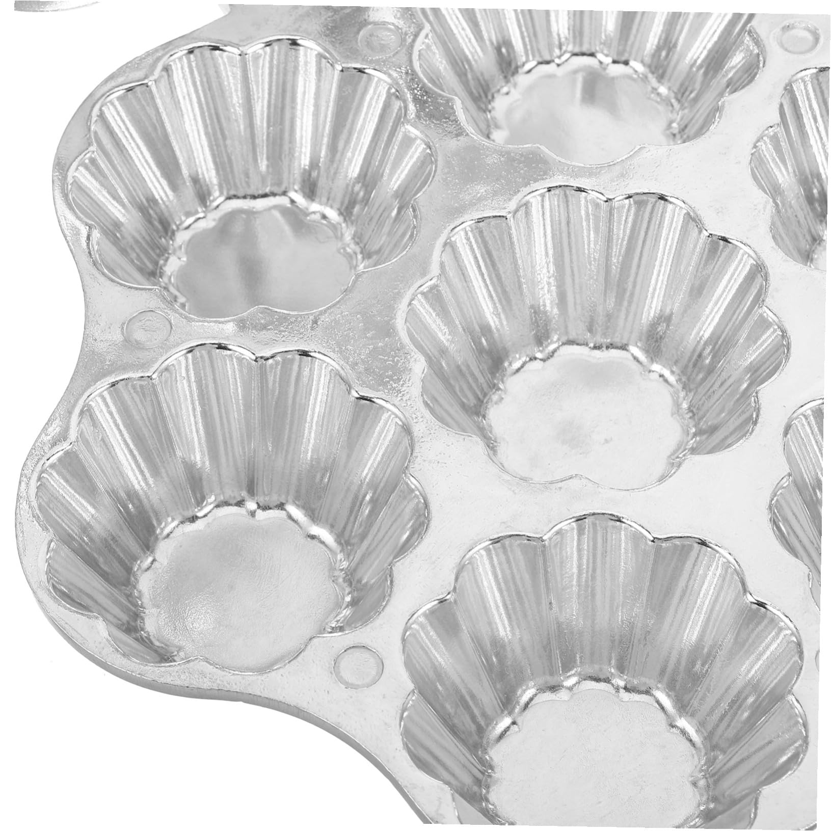 Mikinona Molde para hornear de huevo Mini moldes para pasteles Silver