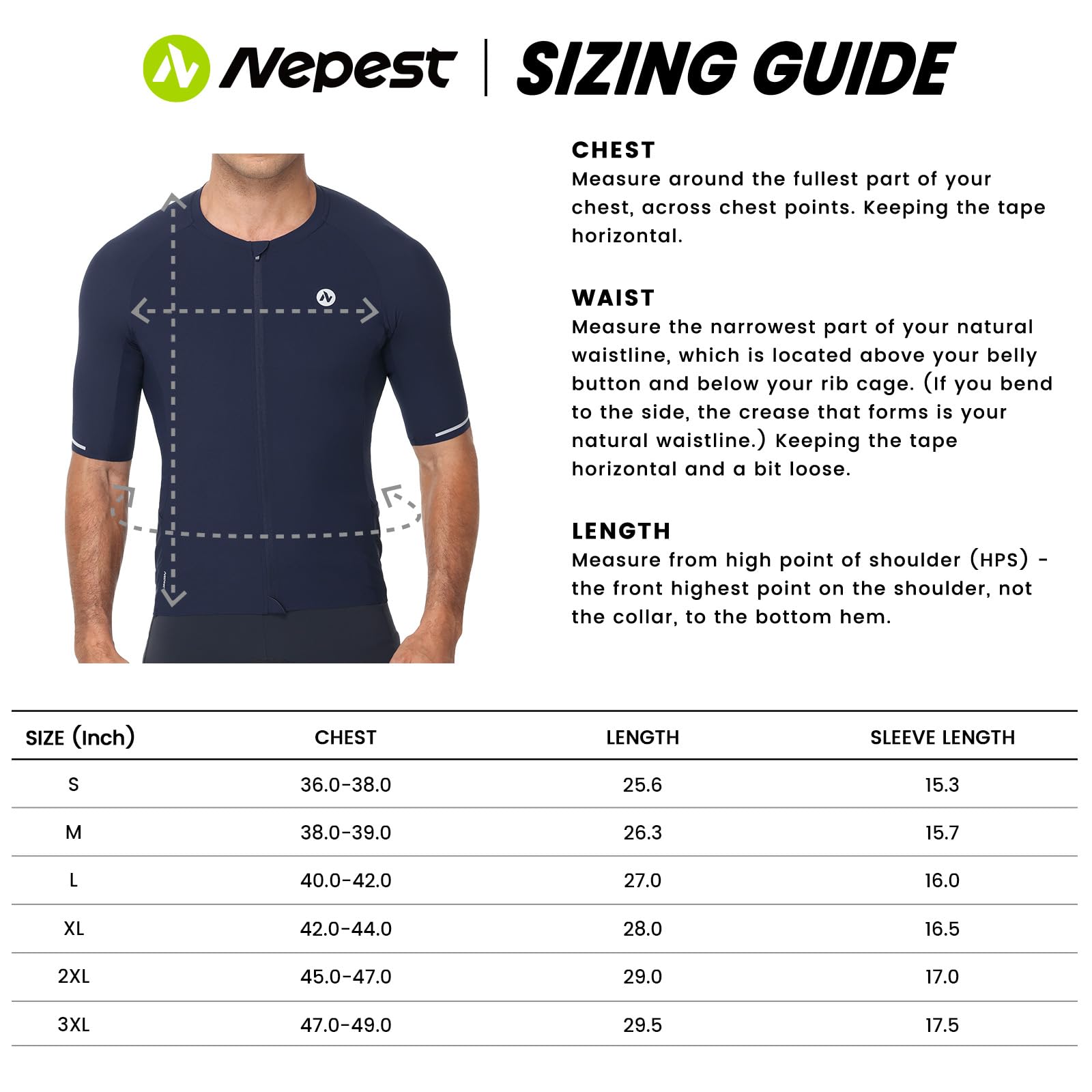 Nepest Maillot Cyclisme Homme Manches Courtes Tenue Cycliste Respirant Séchage Rapide Velo T-Shirt Adapté Au VTT Et Au Vélo De Route