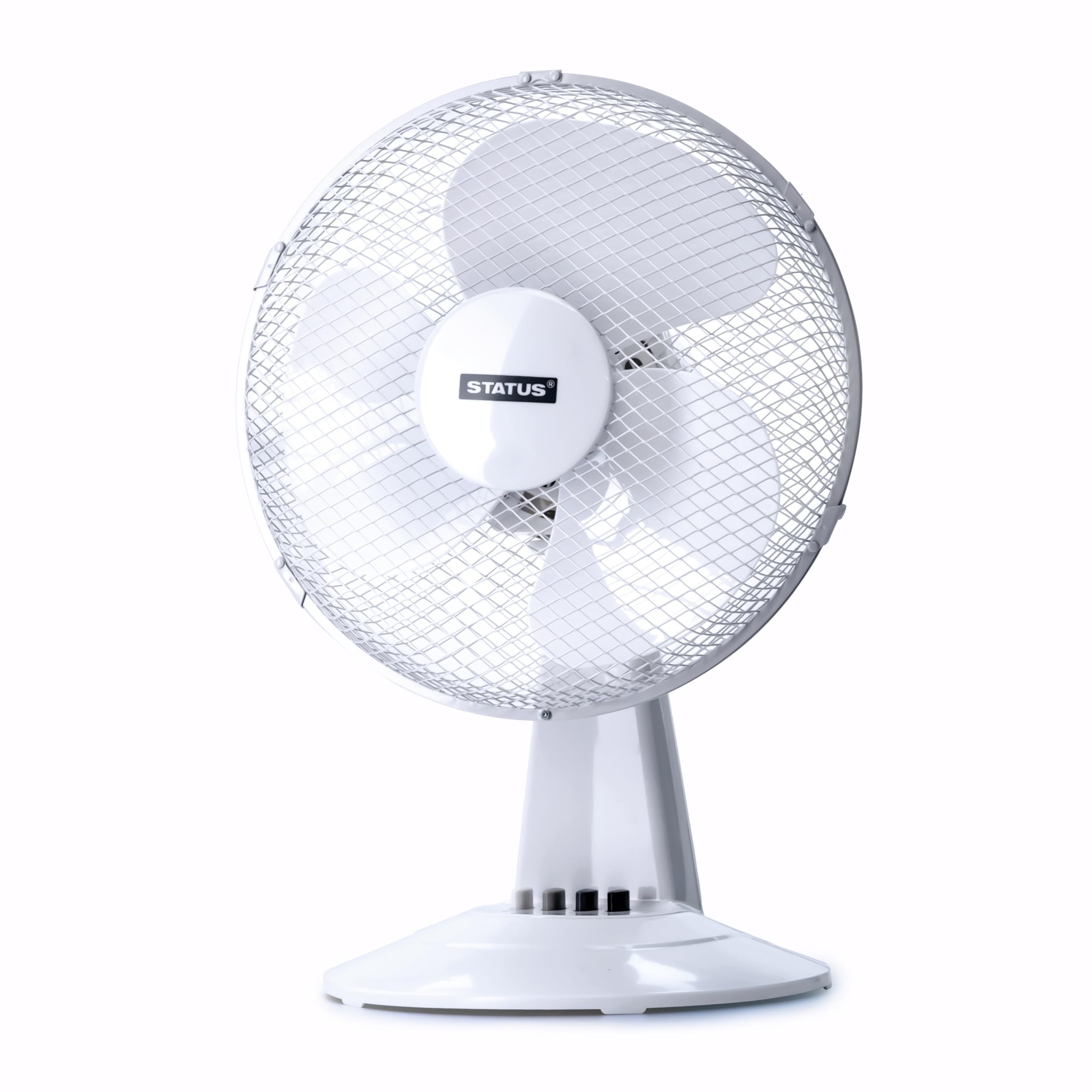 Status 12" Desk Fan - White, White