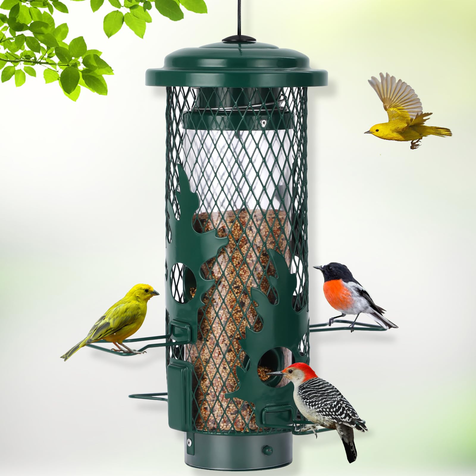 Gbekery Squirrel Proof Bird Feeder