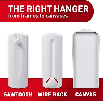 Command 4 lb Sawtooth Hangers, 4 Hangers, 8 Strips